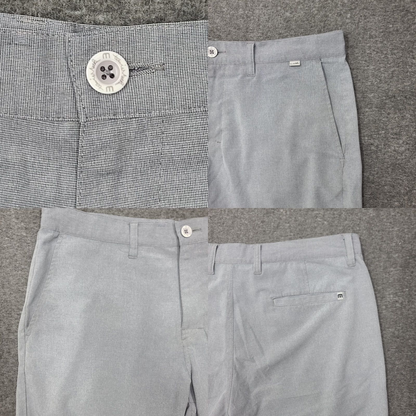 TravisMathew TravisMathew Beck Men's 36 Gray Golf Shorts Performance Stretch Lightweight 10in Size US 36 / EU 52 - 8 Thumbnail
