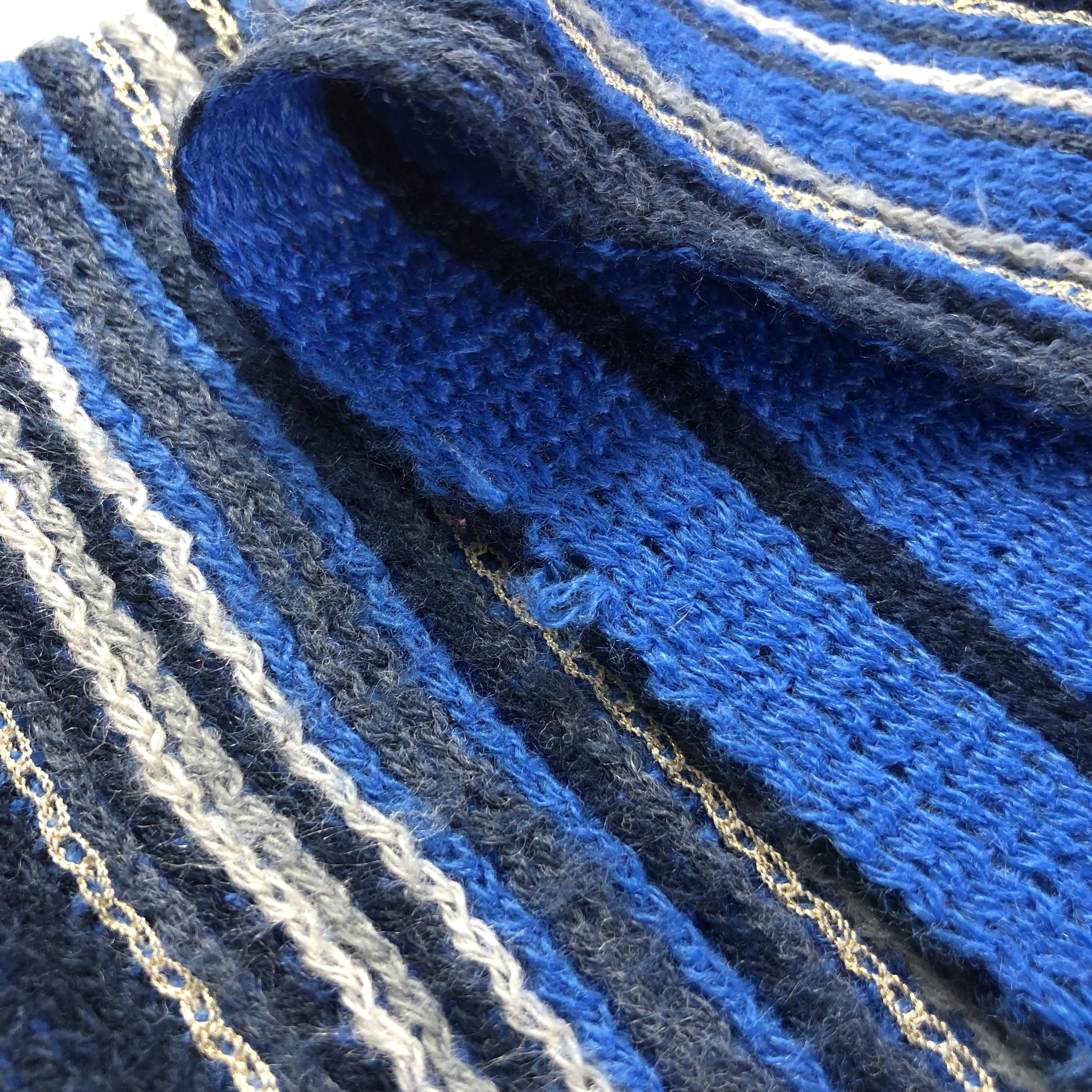 Matsuda Monsieur Nicole by Matsuda Striped Scarf Muffler V1396 Size ONE SIZE - 6 Thumbnail