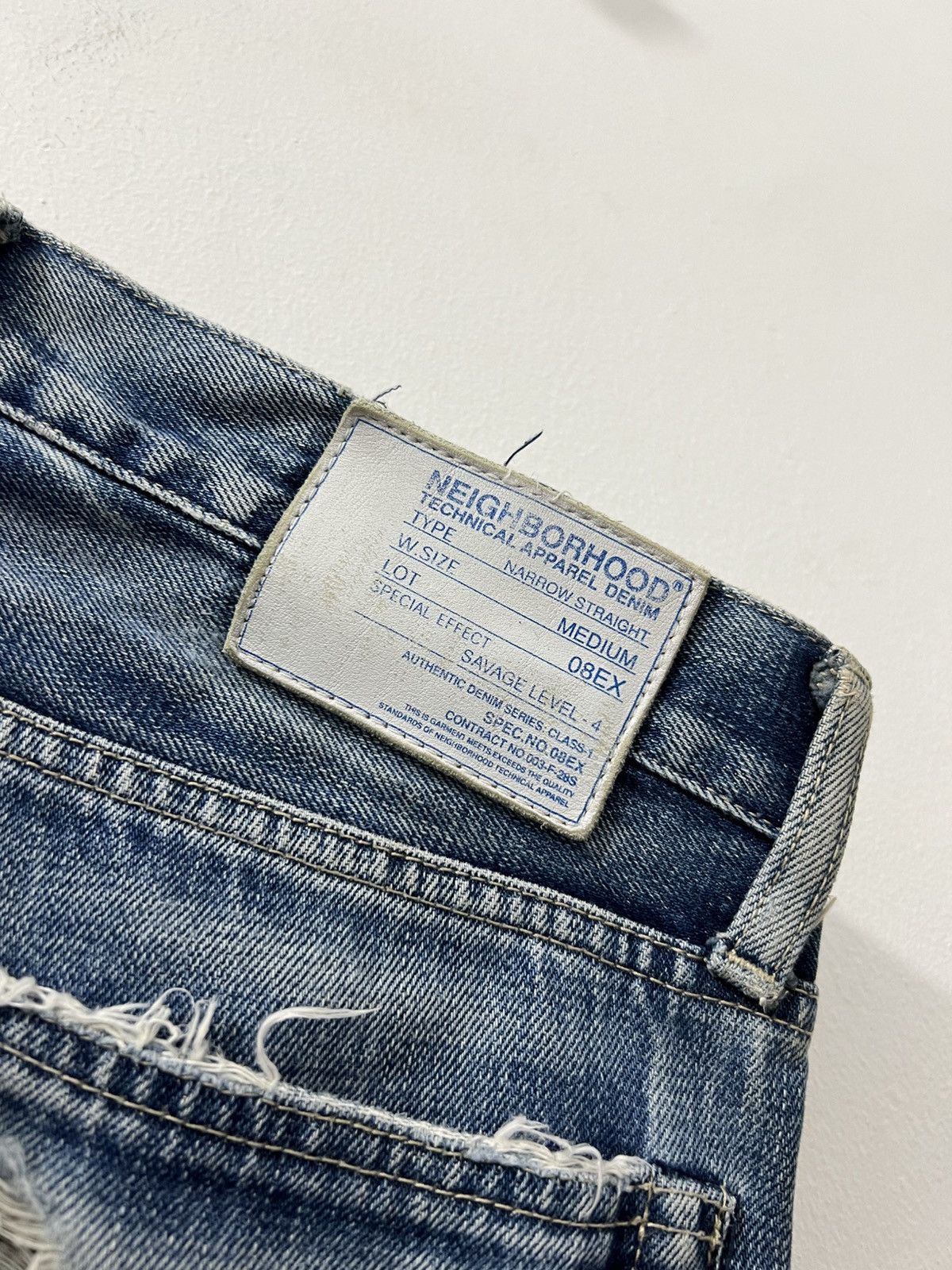 Neighborhood Neighborhood - Lot 08EX Grid Narrow Savage Denim Jeans Size US 34 / EU 50 - 12 Thumbnail