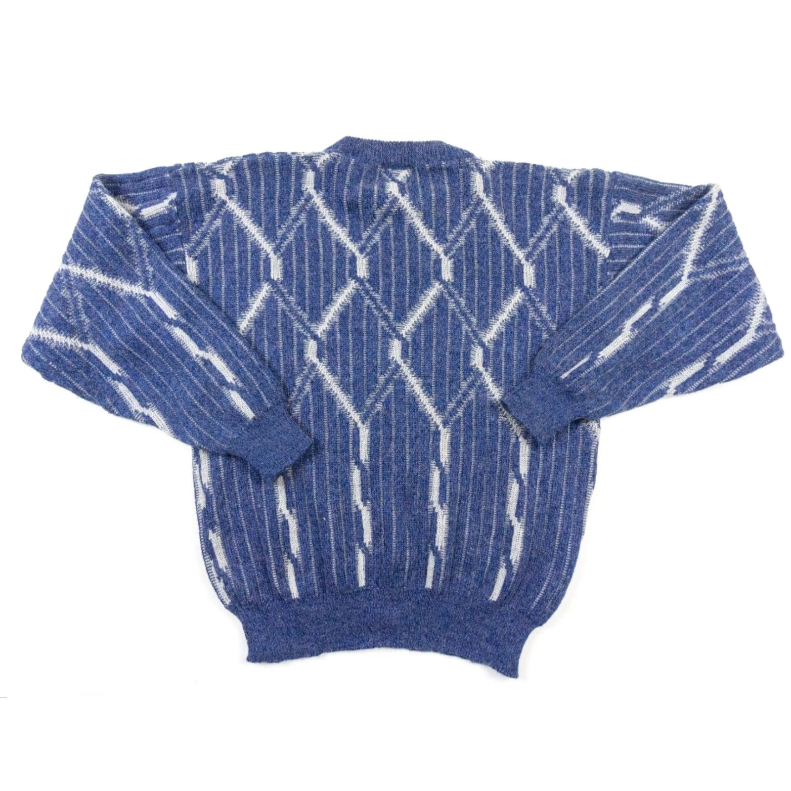 Vintage VINTAGE Michael Jordan Lowell Dreyfus Sweater Shirt Mens Large Blue Crew Neck Knit Pullover All Seasons Preppy 80s-90s Mens Size US L / EU 52-54 / 3 - 5 Thumbnail