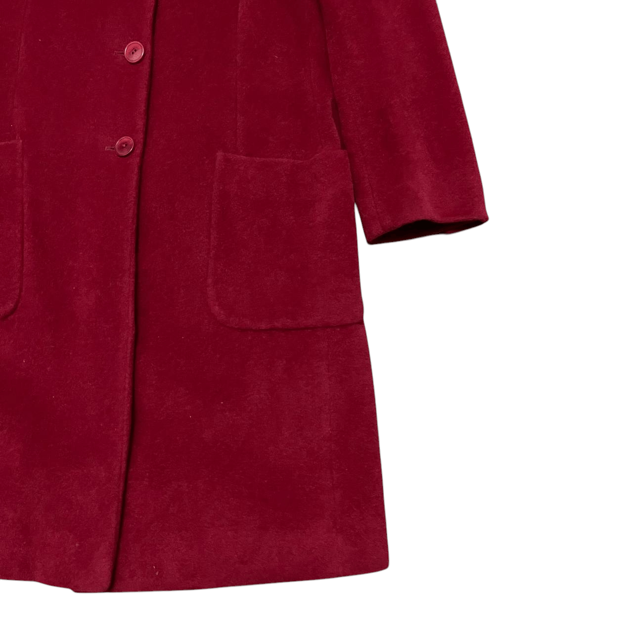 Max Mara Max Mara Virgin Wool and Angora Rabbit Long Coat Size M / US 6-8 / IT 42-44 - 4 Thumbnail