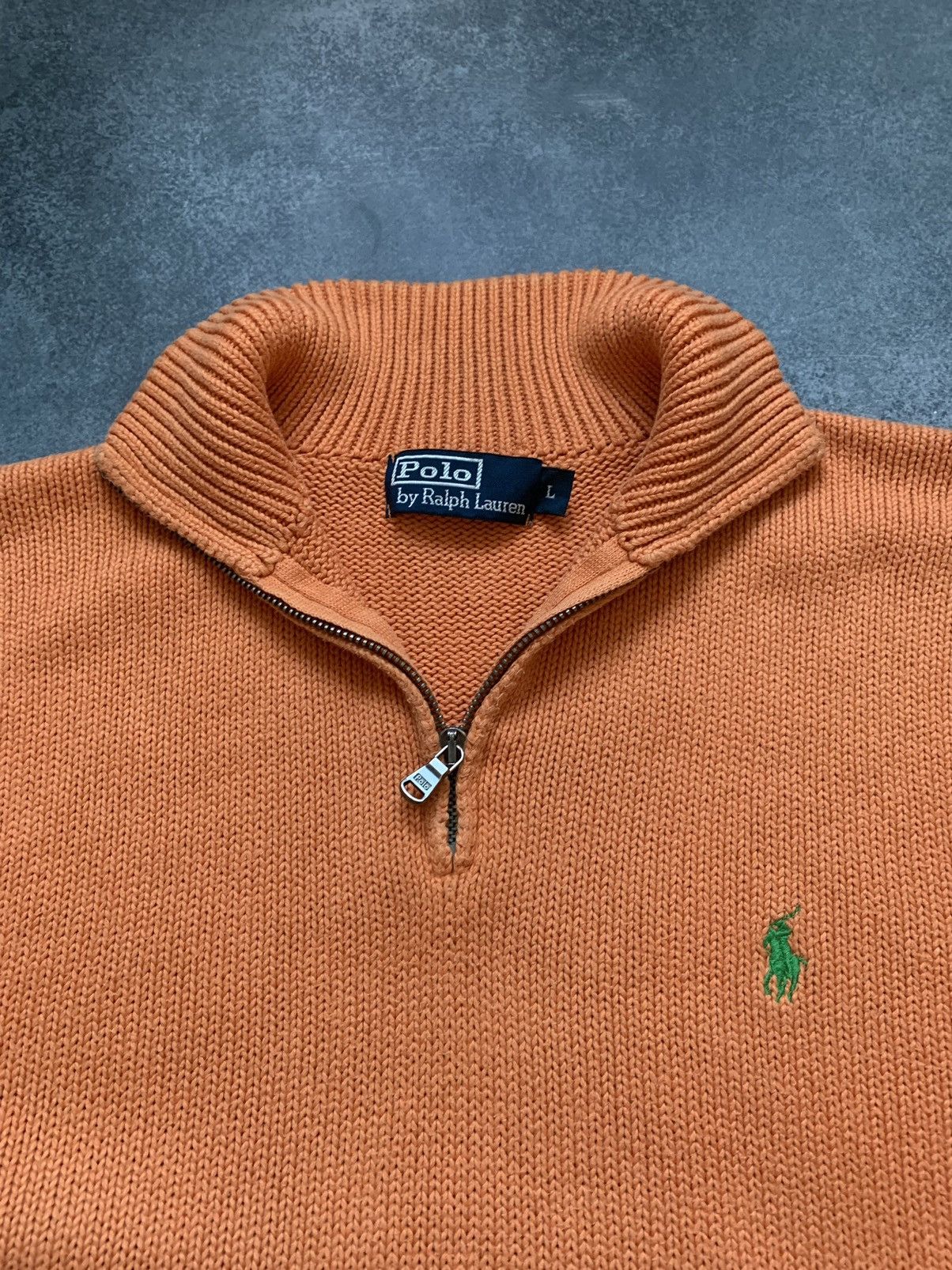 Polo Ralph Lauren × Vintage Vintage Polo Ralph Lauren Zip 1/4 Sweater Old Money Y2K Size US L / EU 52-54 / 3 - 6 Thumbnail