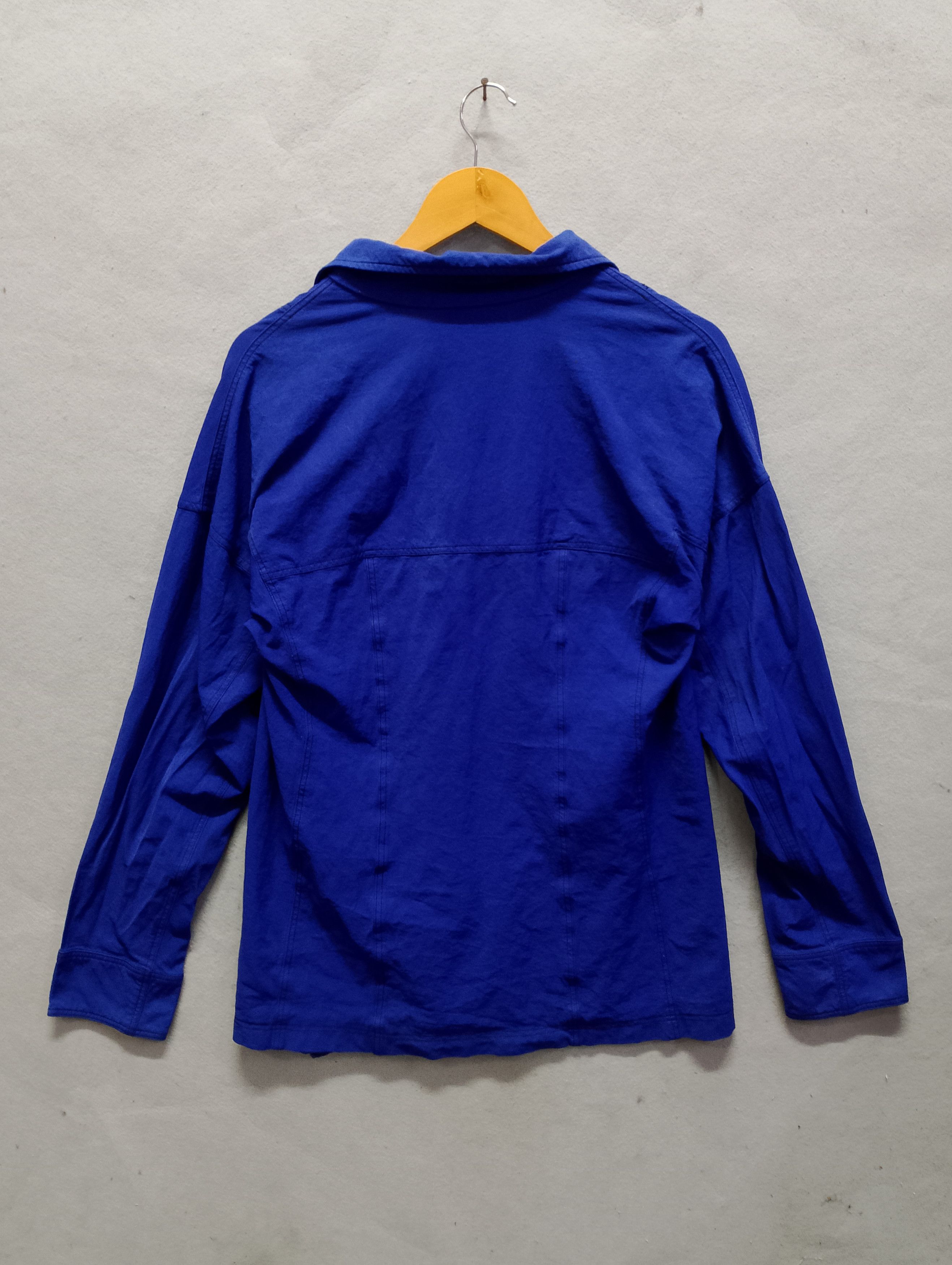 Issey Miyake Vintage Issey Miyake Blue Button-Up Shirt Japan Workwear Size US M / EU 48-50 / 2 - 9 Thumbnail