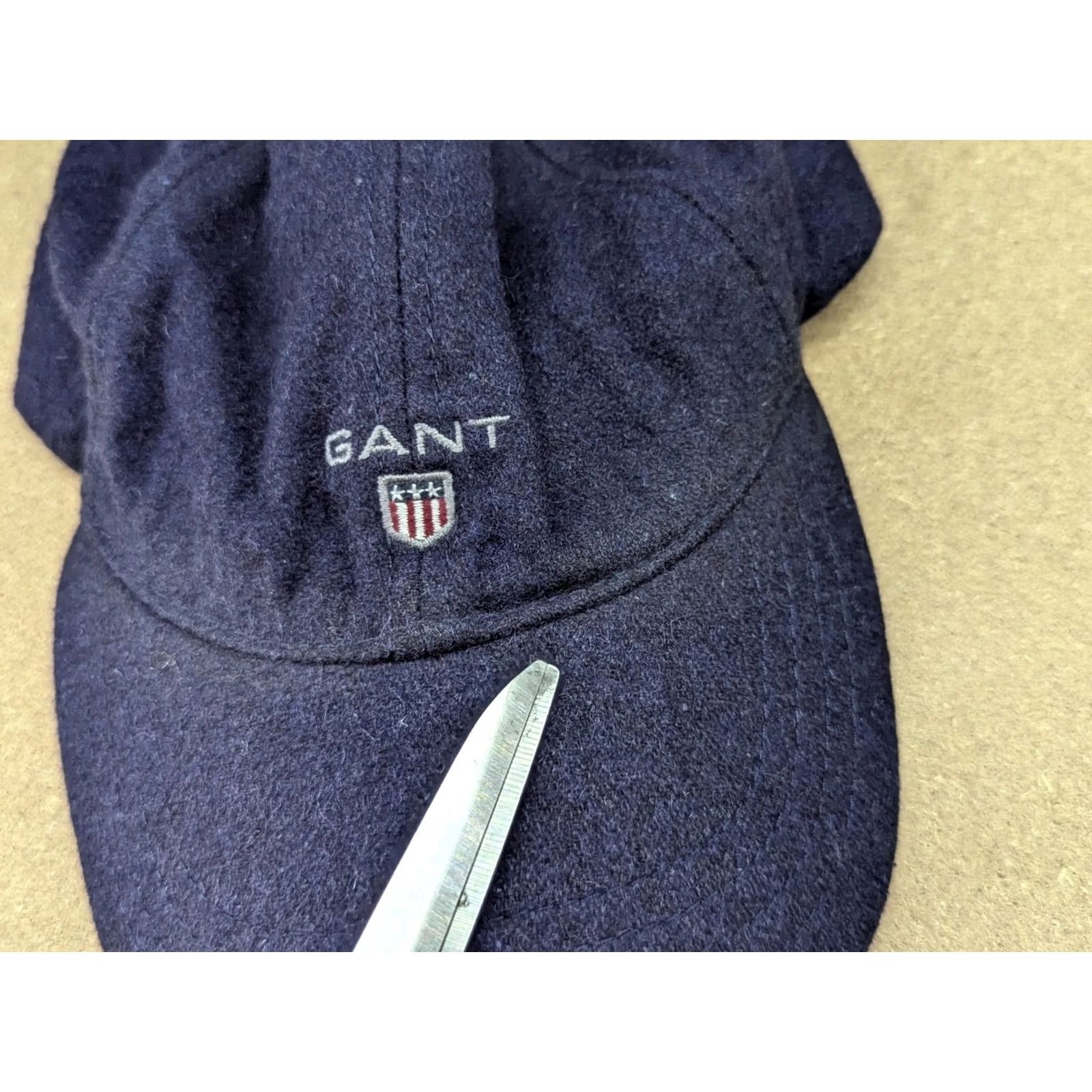 Gant VINTAGE GANT USA Baseball Cap One Size Wool Viscose Blue Adjustable Mens Cap Size ONE SIZE - 3 Thumbnail