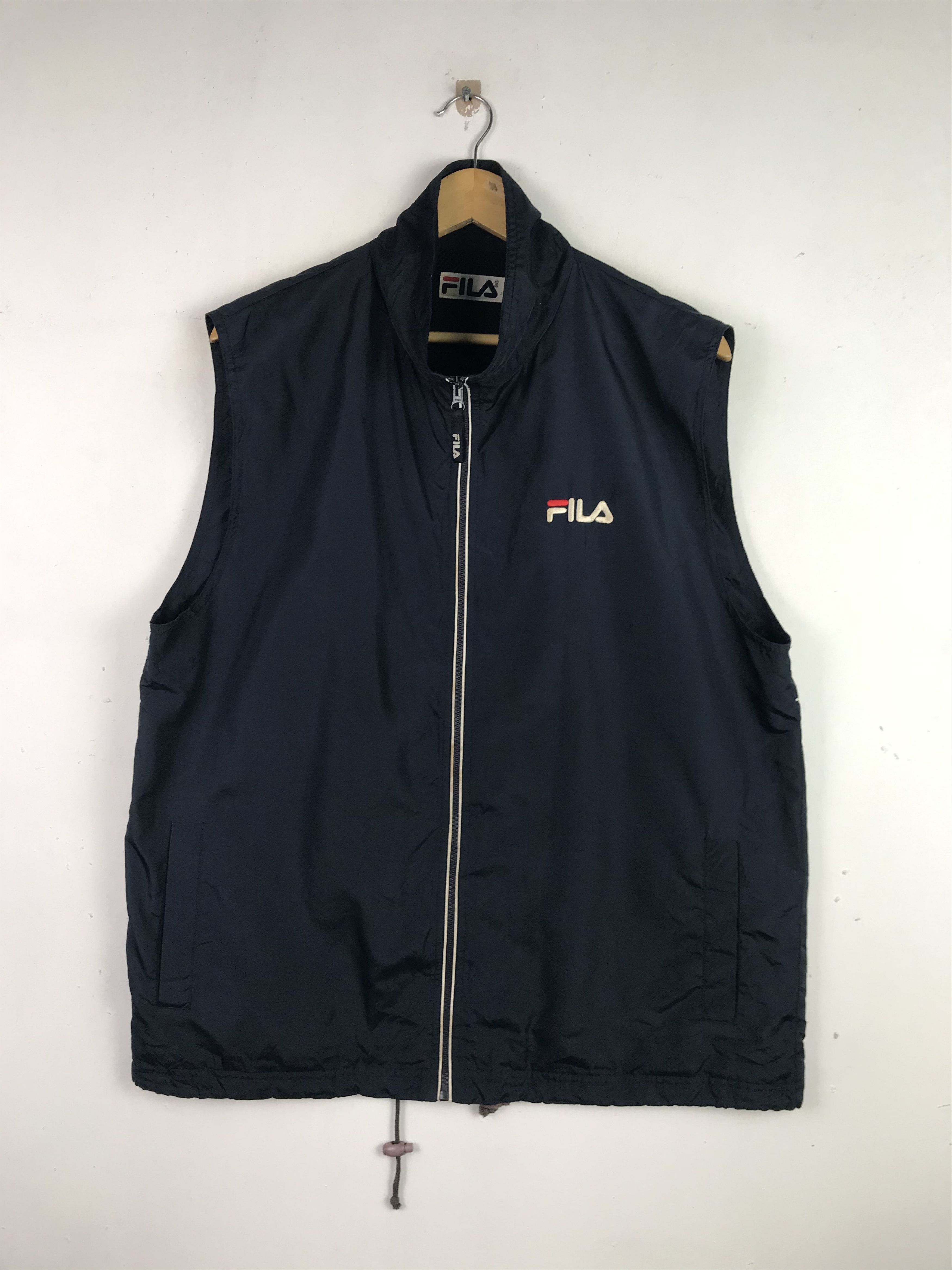 Fila × Japanese Brand × Vintage Vintage 90's Fila Full Zipper Vest Size US L / EU 52-54 / 3 - 1 Thumbnail