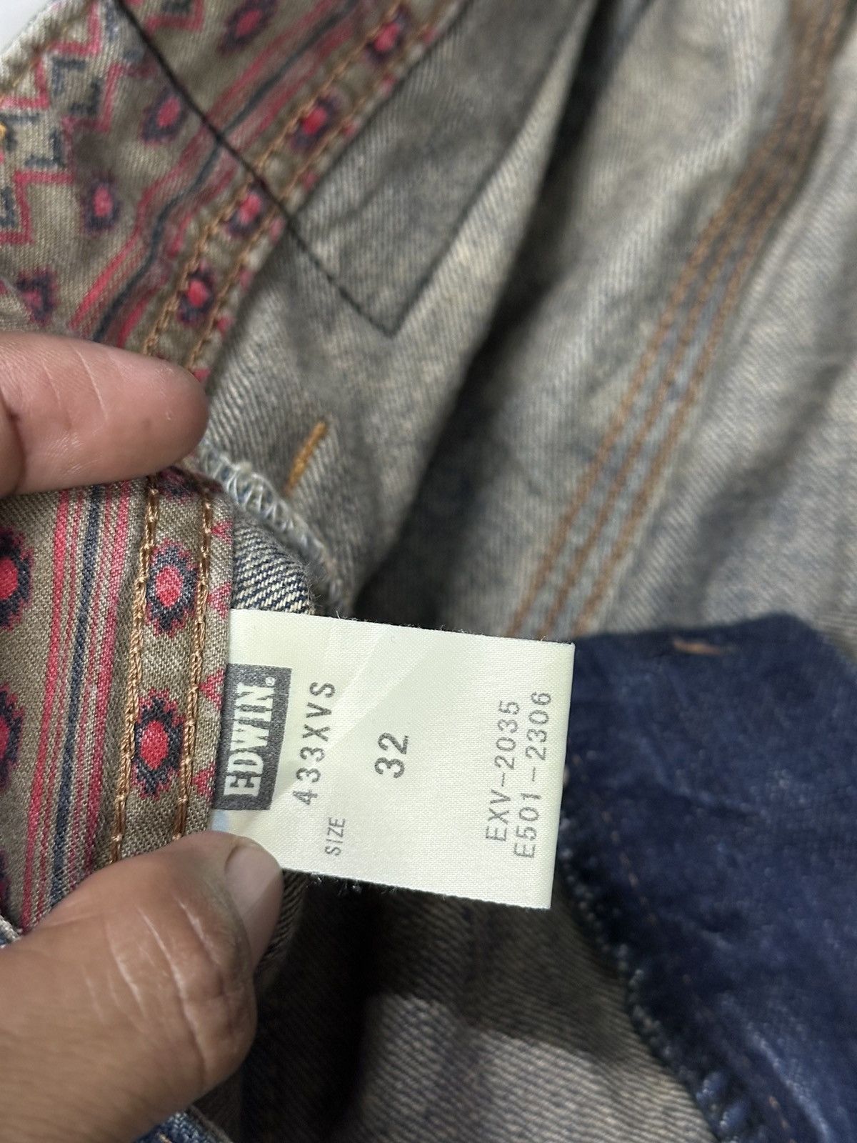 Japanese Brand Vintage Edwin Bushpant Native Style . Size US 34 / EU 50 - 13 Thumbnail
