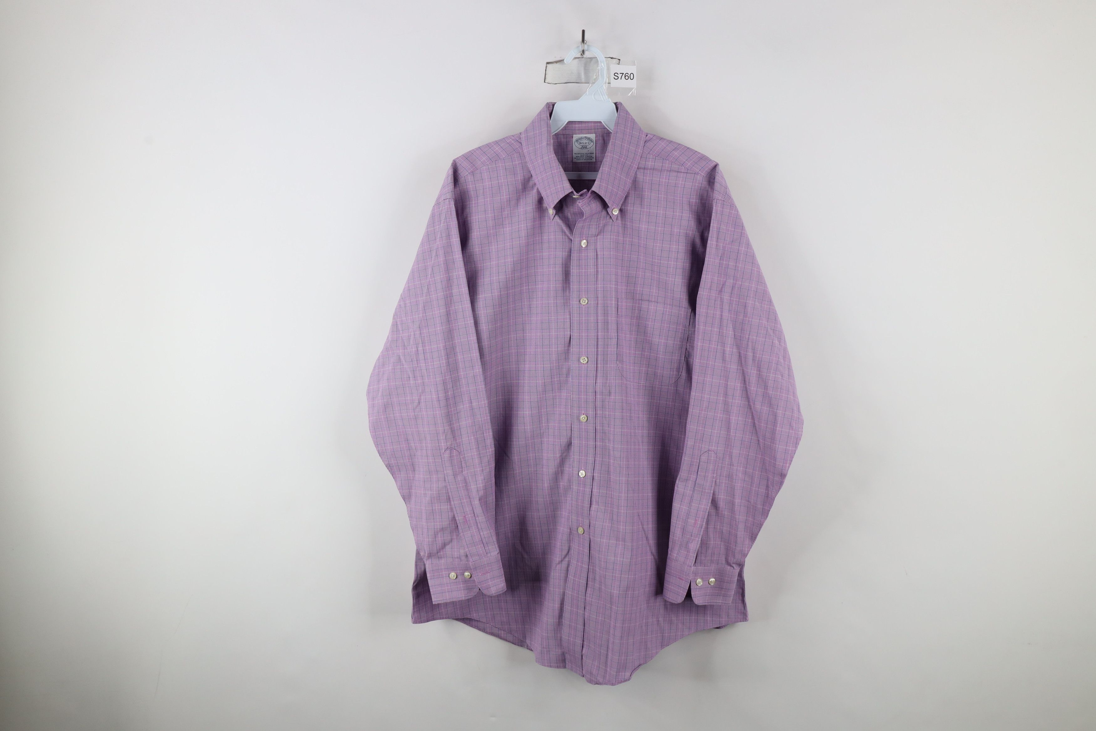 Brooks Brothers × Vintage Vintage Brooks Brothers Fit Stretch Button Down Shirt Plaid Size US M / EU 48-50 / 2 - 1 Thumbnail