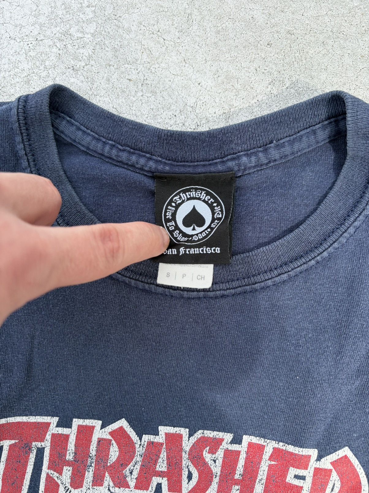 Thrasher Vintage thrasher logo t shirt blue small faded distressed Size US S / EU 44-46 / 1 - 3 Thumbnail