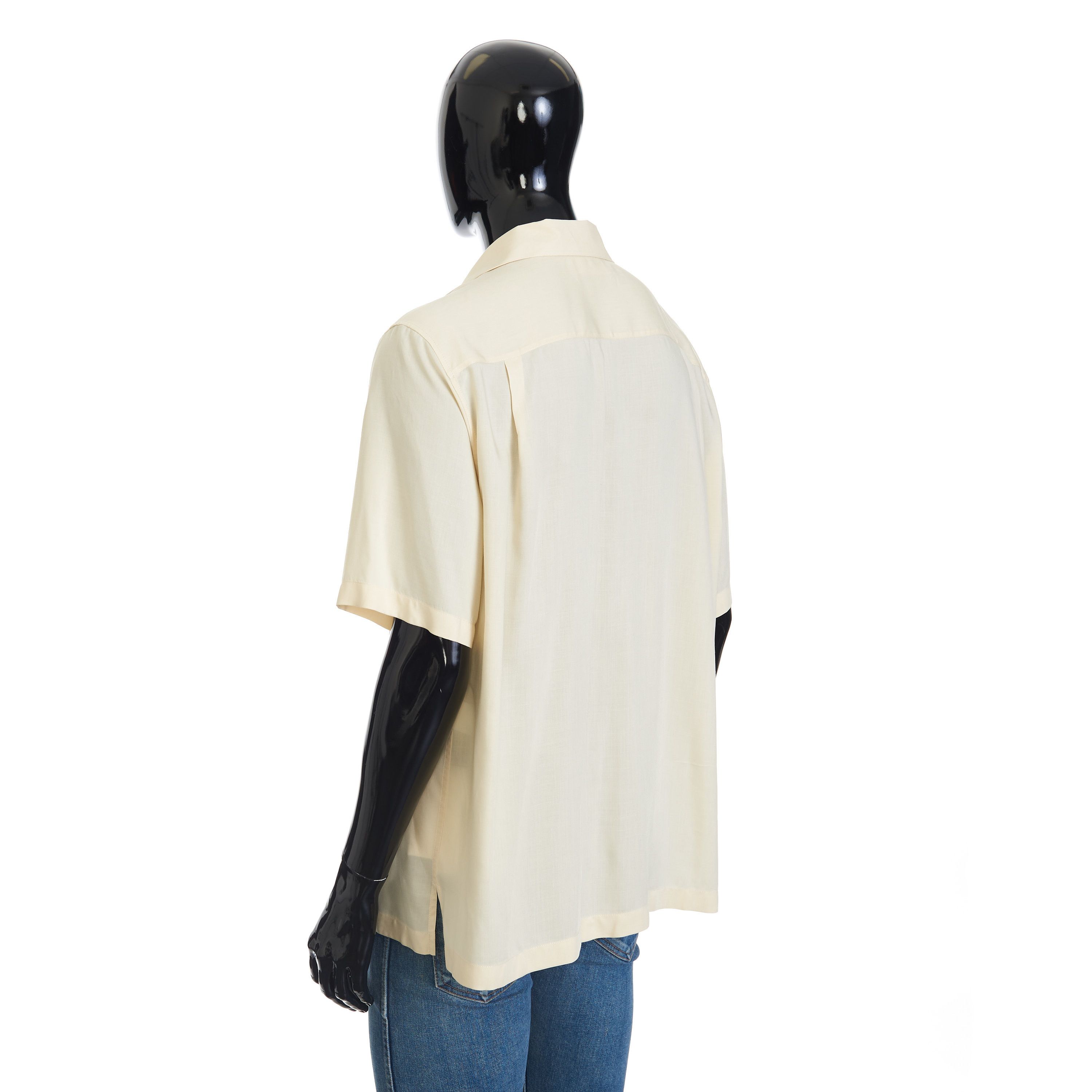 Celine Hawaiian Shortsleeve Shirt With Palm Embroidery In Viscose Size US L / EU 52-54 / 3 - 4 Thumbnail
