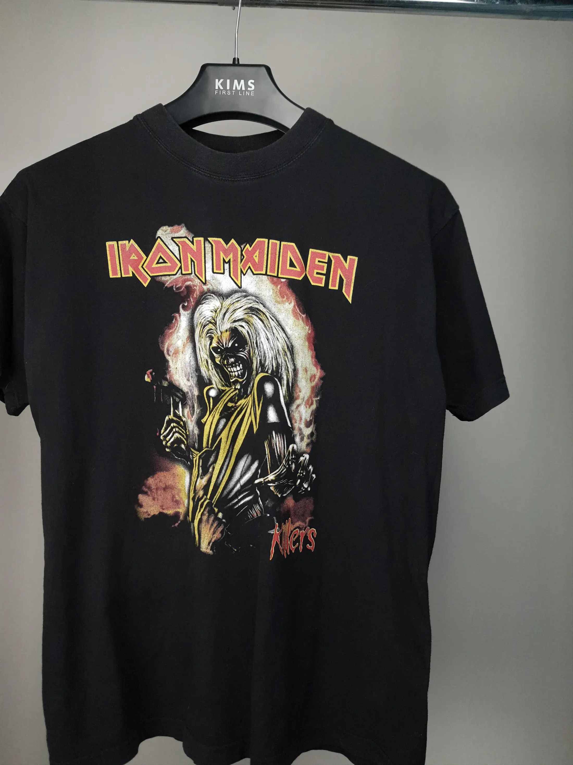Iron Maiden 1981 Iron Maiden Kilers Album Graphic Black Vintage T Shirt Size US M / EU 48-50 / 2 - 2 Thumbnail