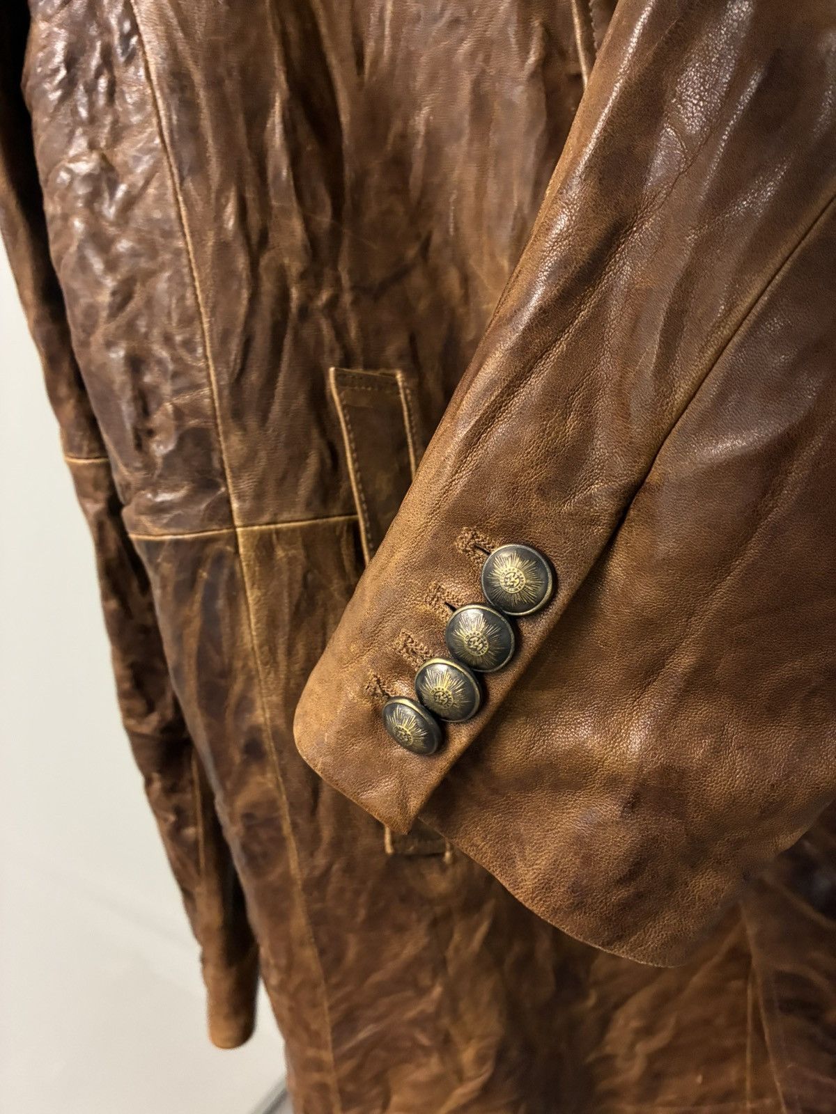John Varvatos Burnished Double Breasted Coat EU 54 USA 44 Size US L / EU 52-54 / 3 - 10 Thumbnail