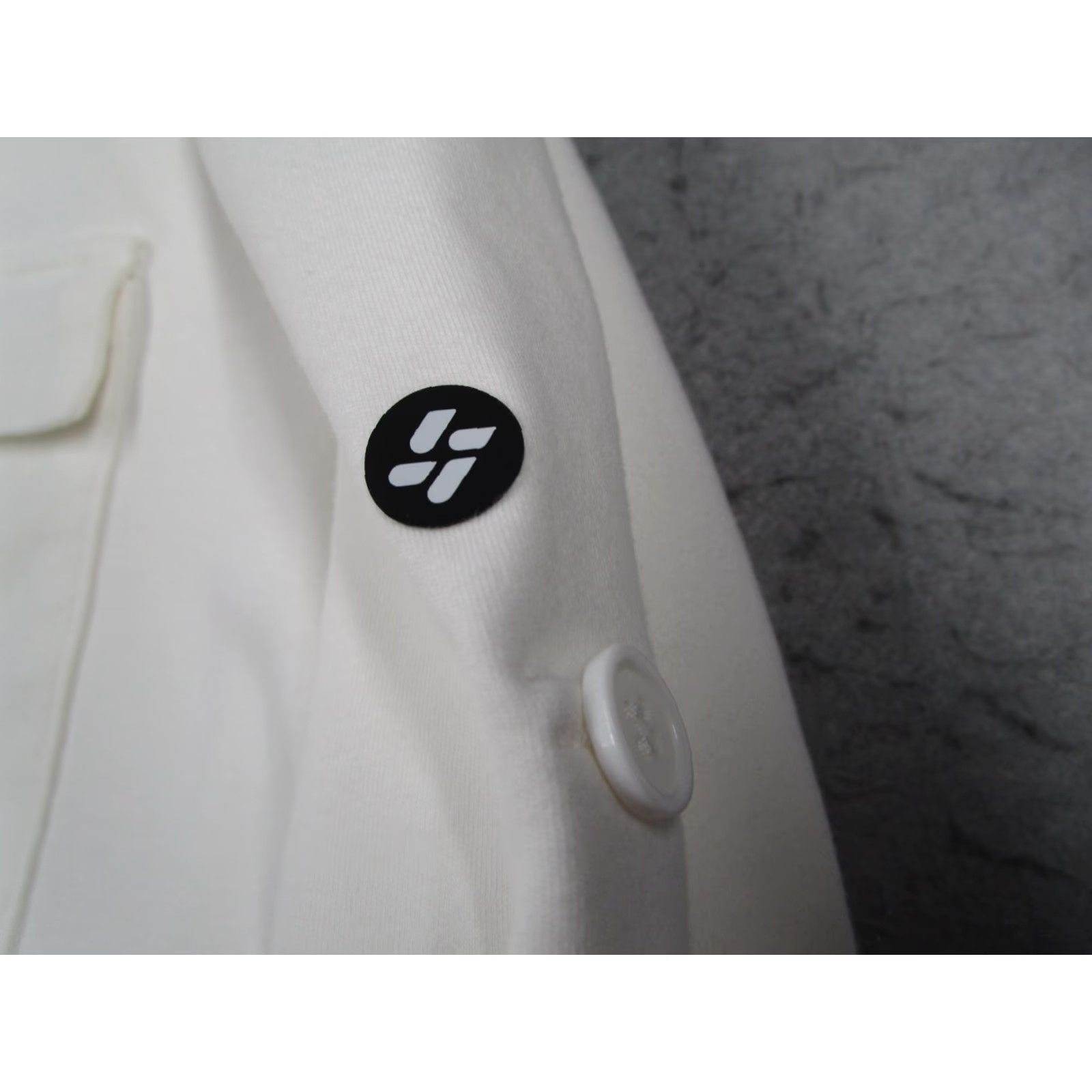 Vintage Allwear Shirt Mens XL White Long Sleeve Button-Front Stretch Organic Cotton Pockets Size US XL / EU 56 / 4 - 3 Thumbnail