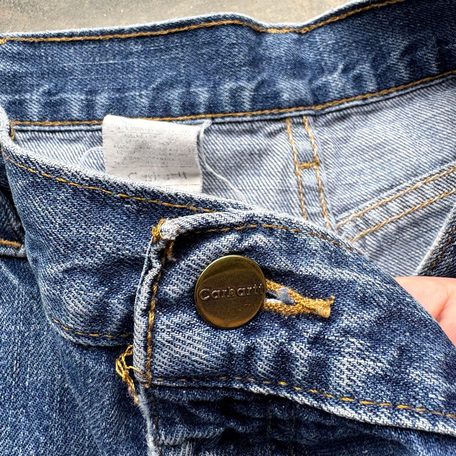 Carhartt Vintage Y2K Baggy Carhartt Blue Jeans Size US 38 / EU 54 - 4 Thumbnail