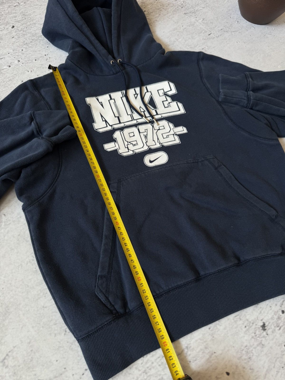 Nike × Vintage NIKE VINTAGE 00s y2k OVERSIZE BAGGY HOODIE CENTER LOGO Size US S / EU 44-46 / 1 - 8 Thumbnail