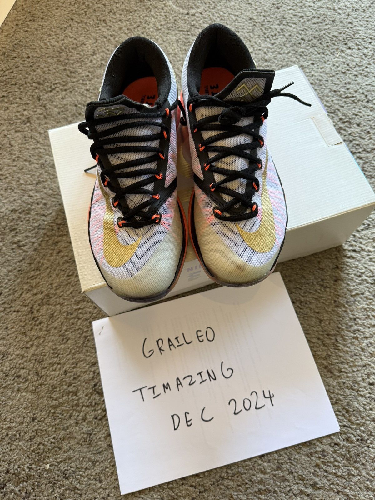 Nike Nike KD VI 6 Elite Gold Pack Brand New Original Box Size US 9.5 / EU 42-43 - 7 Thumbnail