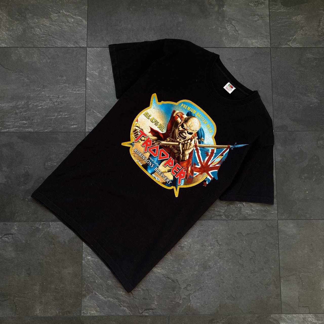 Band Tees × Iron Maiden × Vintage vintage Iron Maiden t shirt Trooper beer like ACDC Size US L / EU 52-54 / 3 - 1 Thumbnail