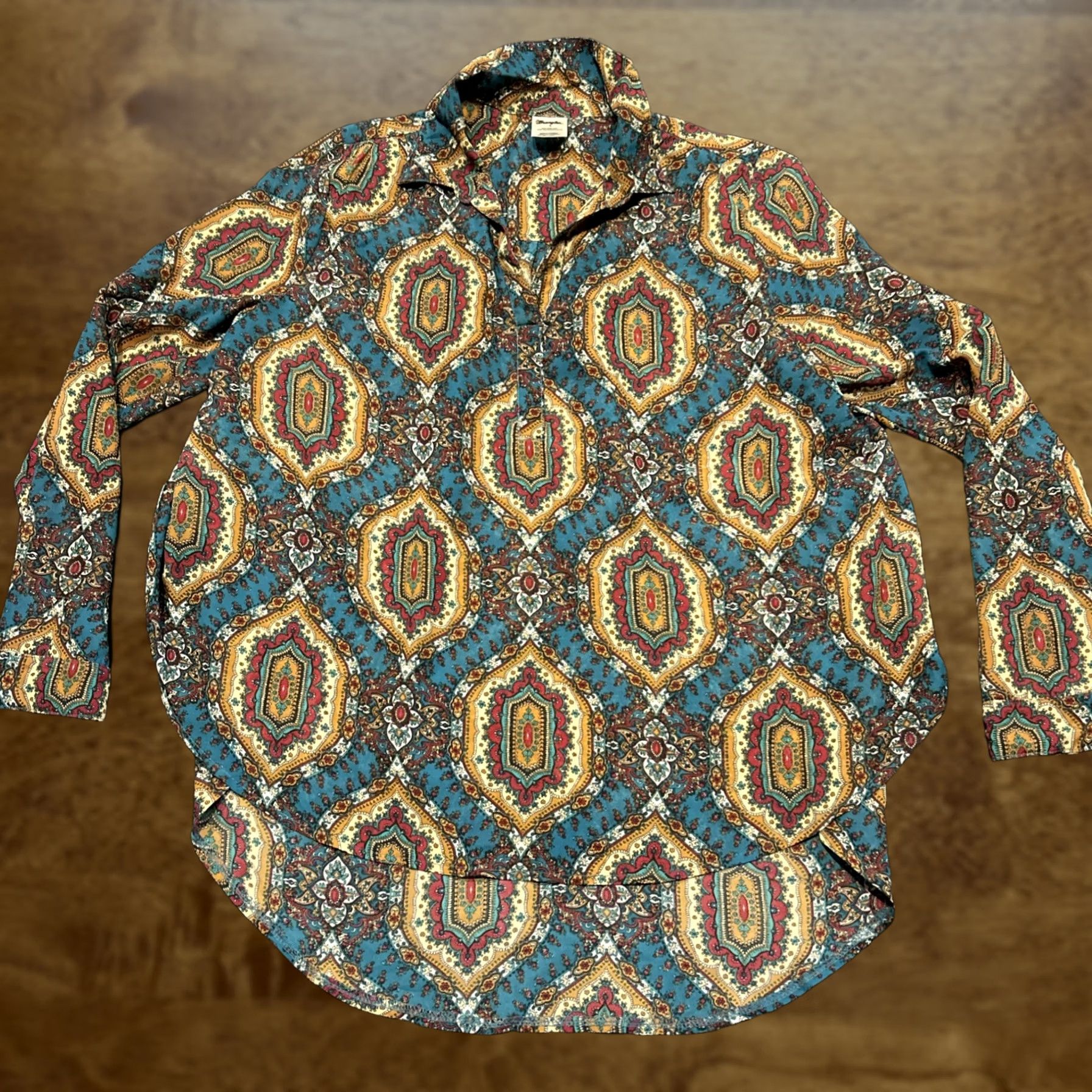 Wrangler Wrangler Vintage Paisley Collared Blouse Size L Western Boho Bohemian A27 Size L / US 10 / IT 46 - 1 Thumbnail