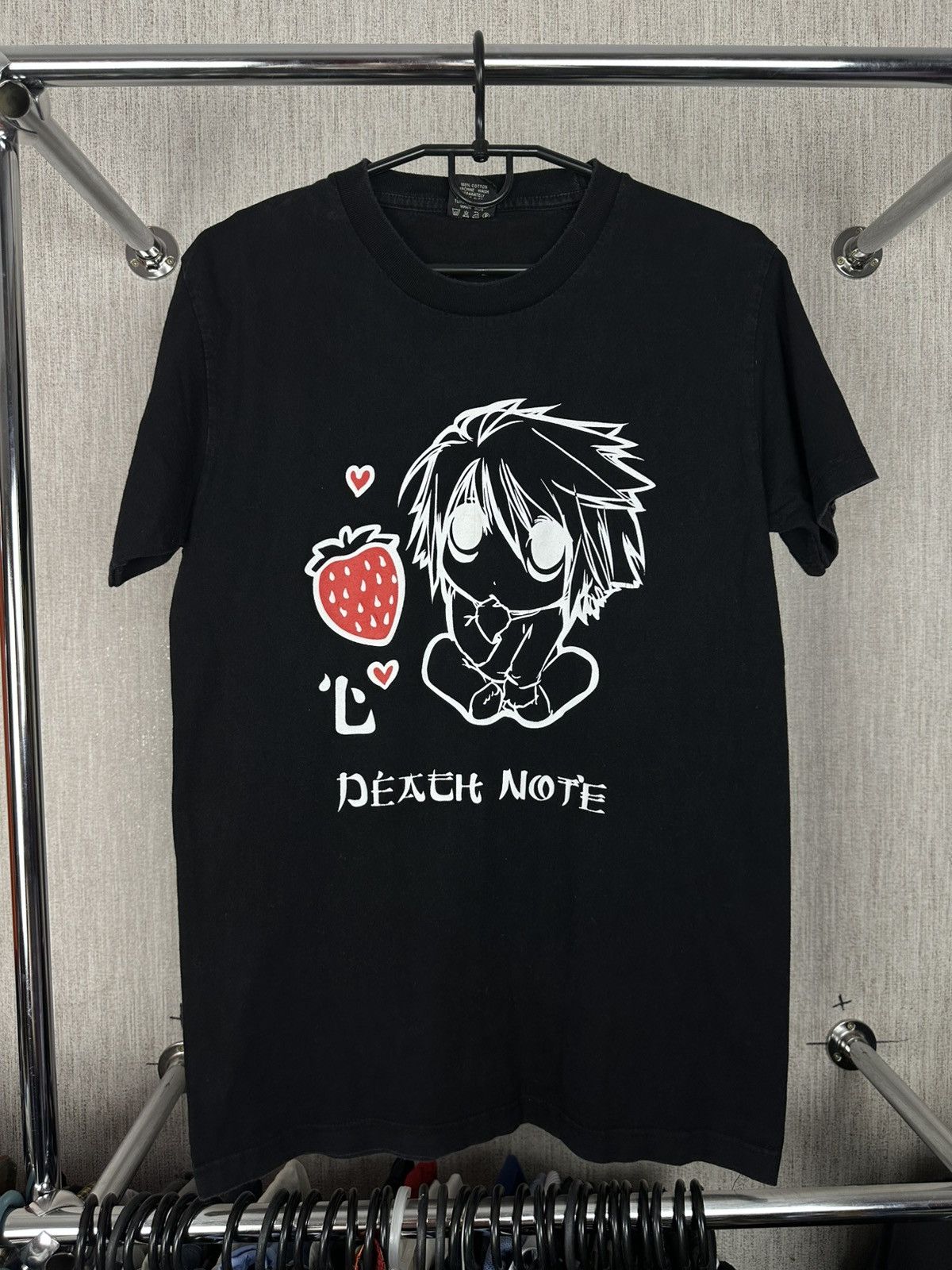 Anime × Vintage Vintage Death Note L Anime Black T shirt Tee Size US L / EU 52-54 / 3 - 2 Thumbnail