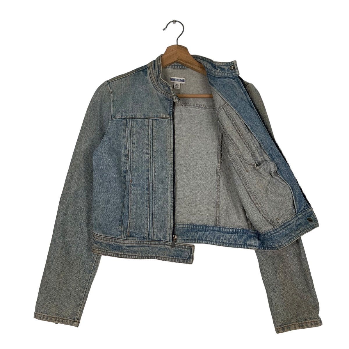 Gap GAP Washed Cropped Denim Jacket #0601-C28 Size S / US 4 / IT 40 - 9 Thumbnail