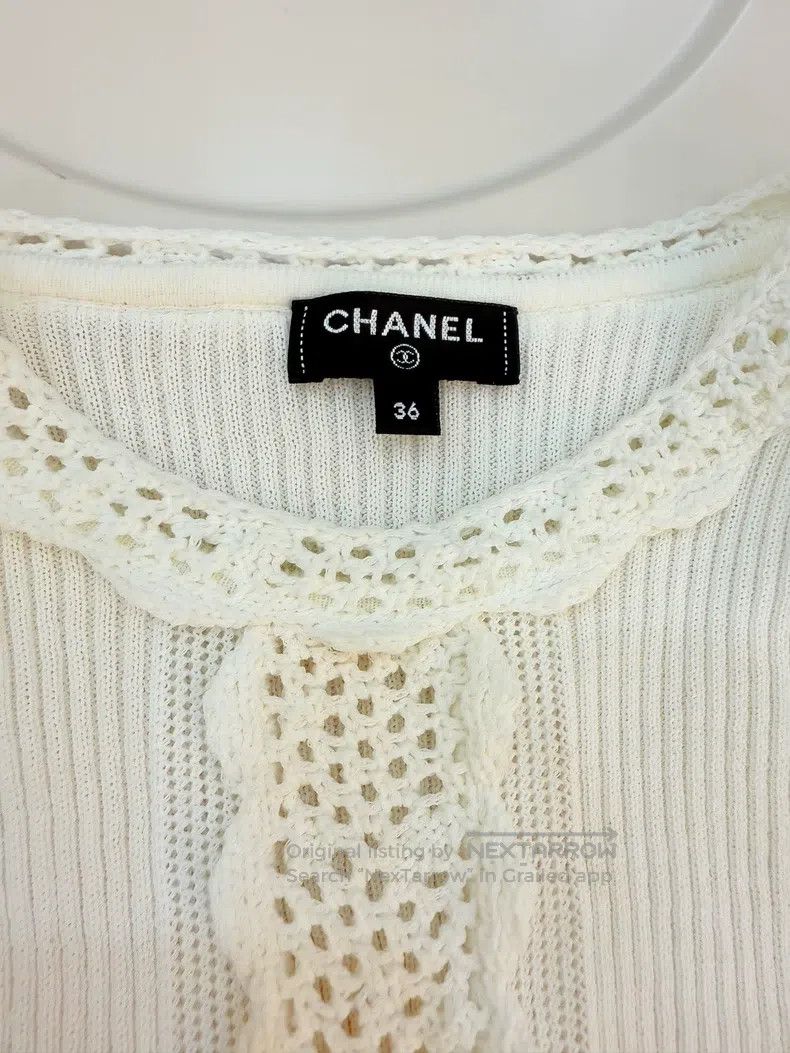 Chanel Chanel Court sleeve knitted long sleeves Size XS / US 0-2 / IT 36-38 - 5 Thumbnail