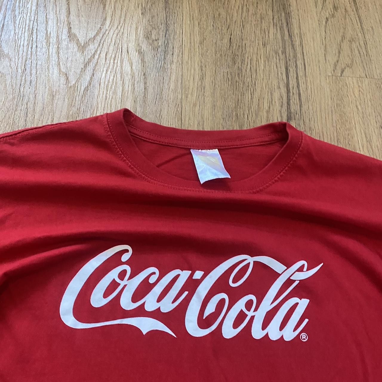 Coca Cola Coca-Cola red cotton t-shirt T-shirt Big Print Drink Size US S / EU 44-46 / 1 - 3 Thumbnail