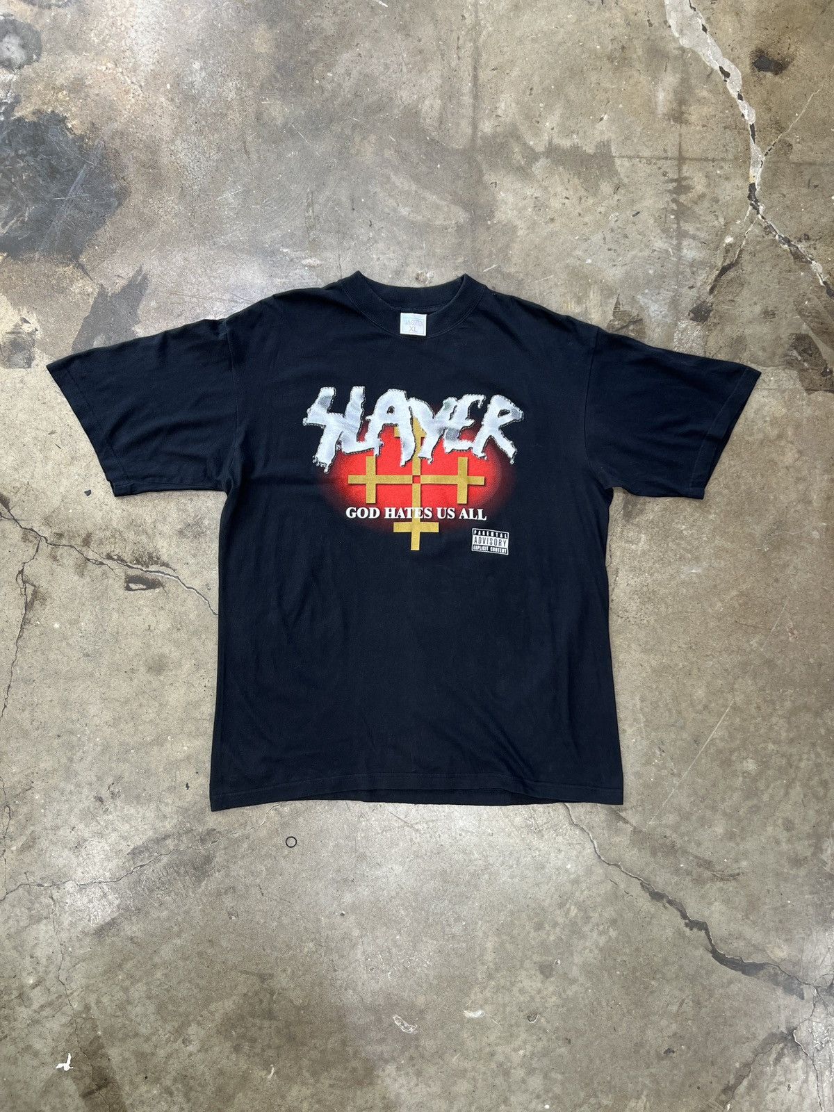 Band Tees Vintage 2002 Slayer God Hates Us All Tee XL Size US XL / EU 56 / 4 - 2 Thumbnail