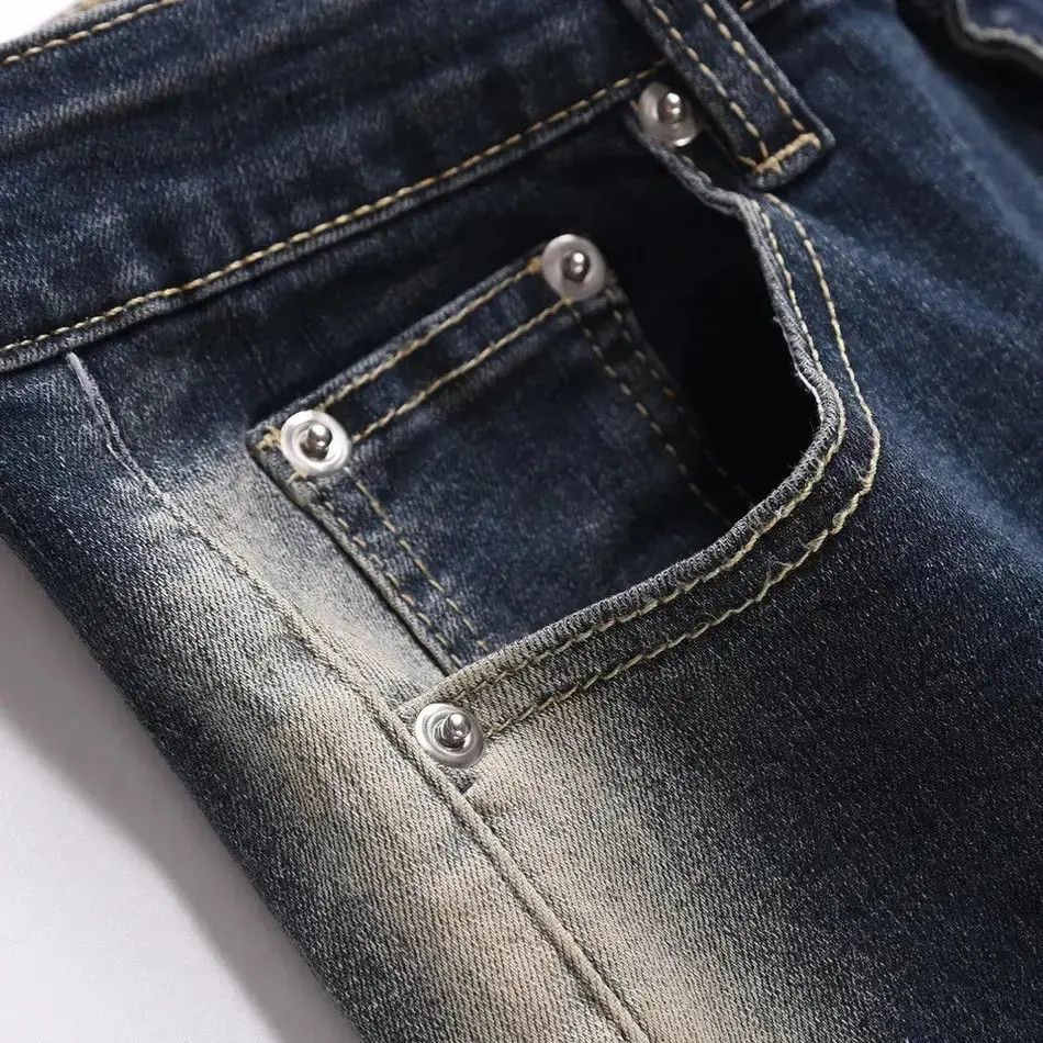 Japanese Brand × Jean Slim Flared Streetwear Vintage Design Jeans Size US 30 / EU 46 - 6 Thumbnail
