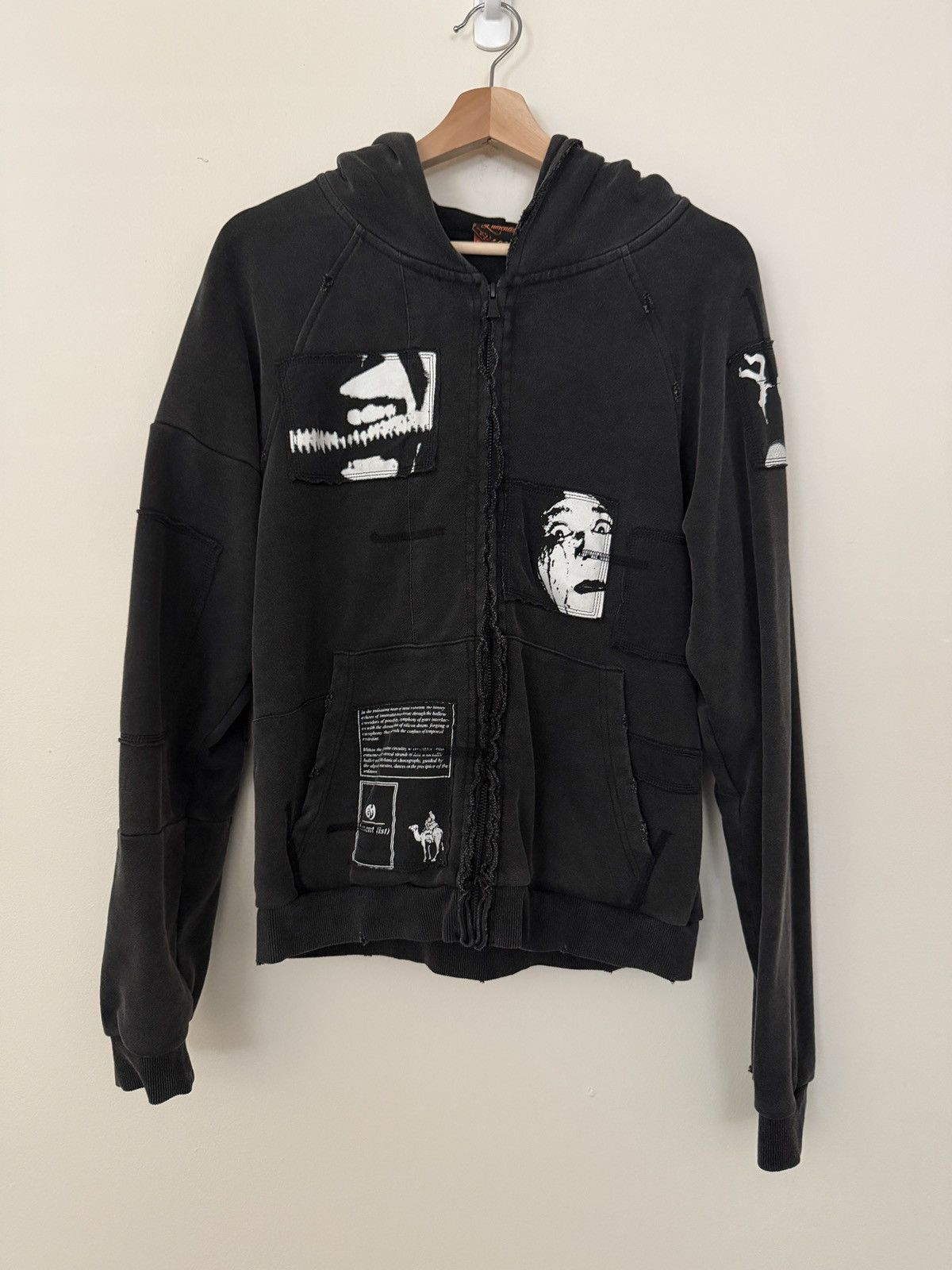 Vintage Lamentist Patchwork Hoodie Size US S / EU 44-46 / 1 - 1 Thumbnail