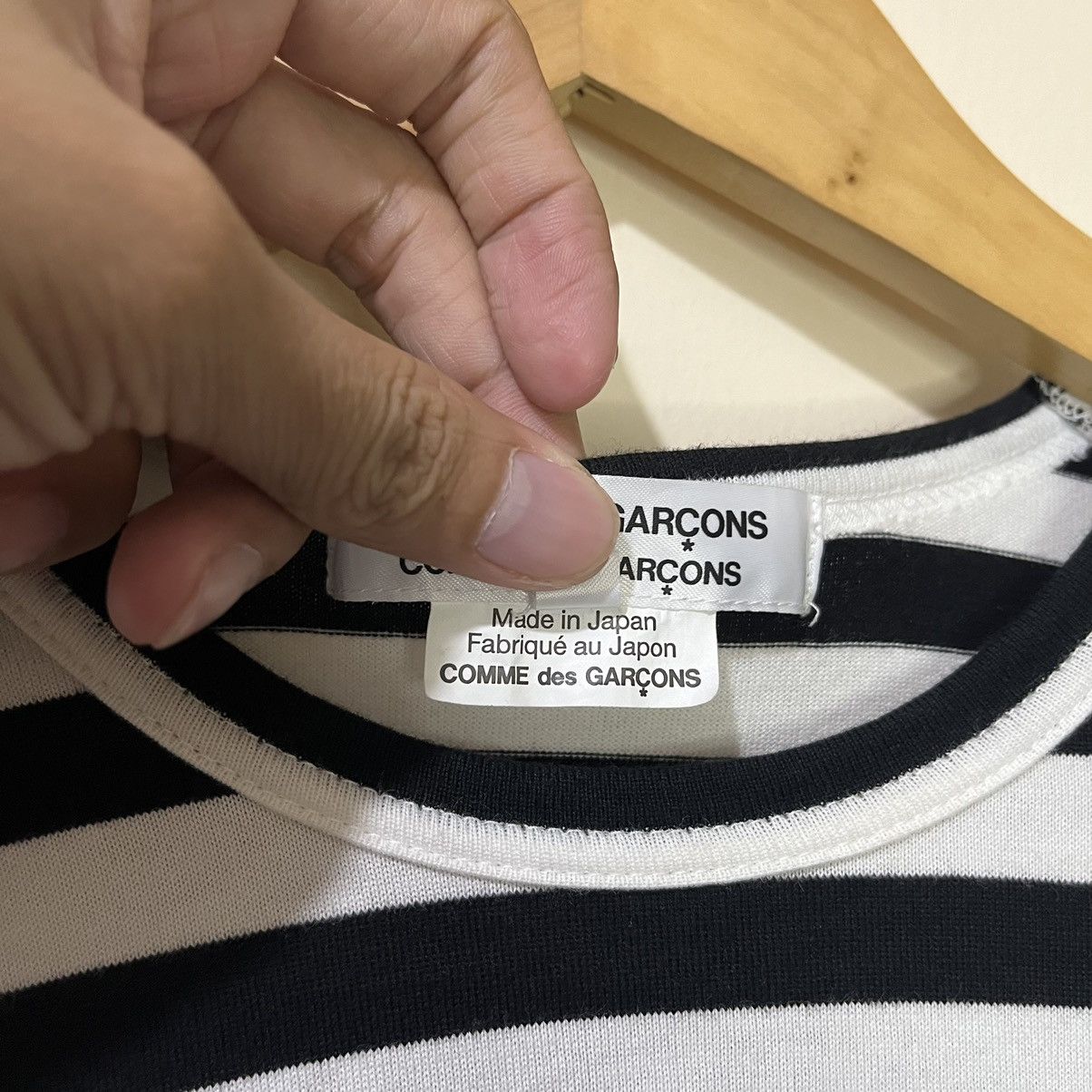 Comme des Garcons Comme des Garcons Comme des Garcons Striped Long Sleeve Tops Size S / US 4 / IT 40 - 9 Thumbnail