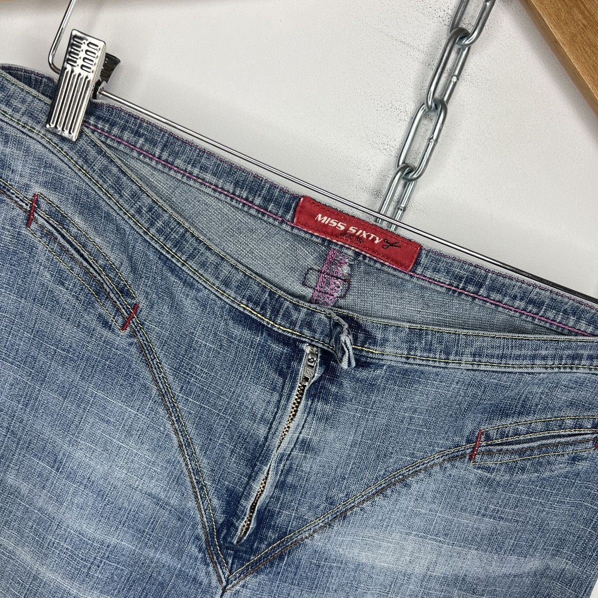 Miss Sixty VTG y2k Miss Sixty Wide Leg Denim Baggy Archive Low Rise Size 30" / US 8 / IT 44 - 6 Thumbnail