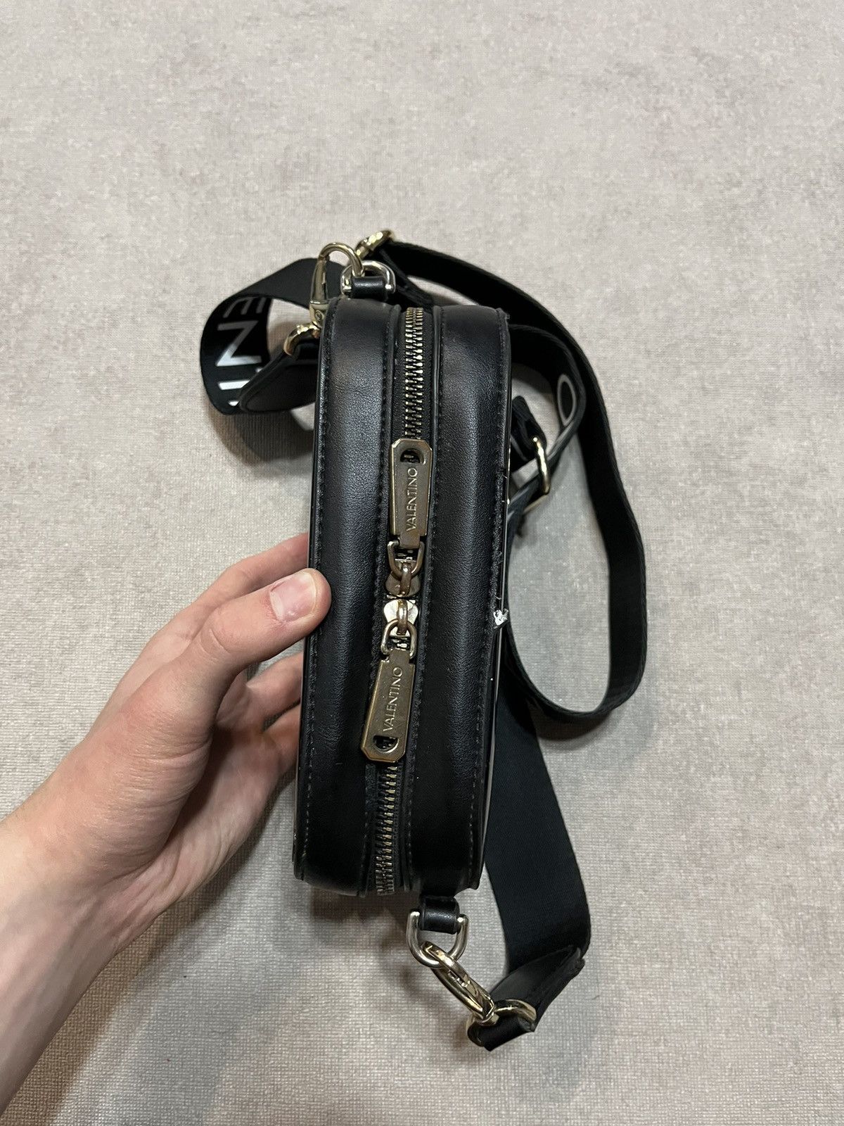 Gianni Valentino Valentino Spa Womens Crossbody Bag Black Monogram Shoulder Size ONE SIZE - 9 Thumbnail
