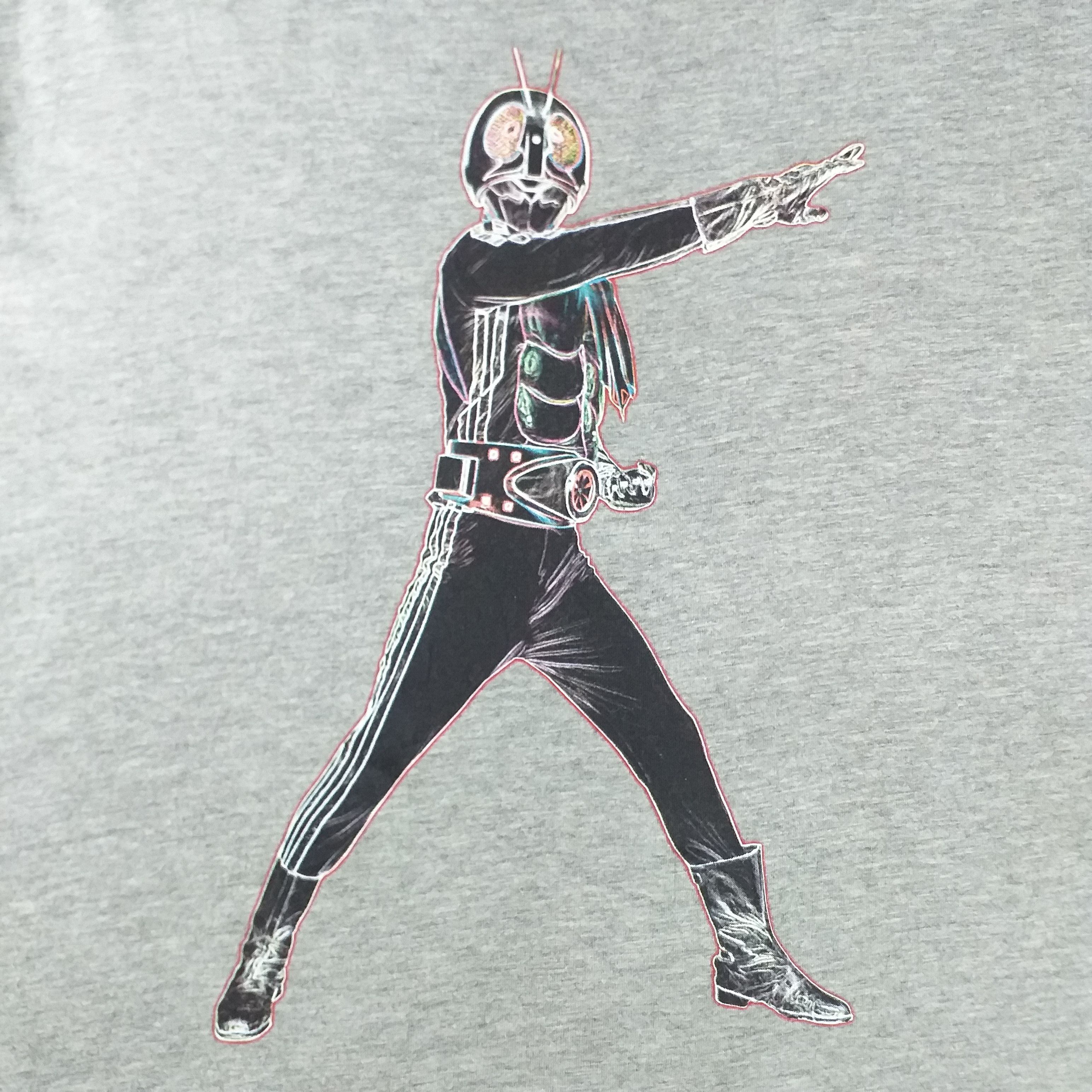 Anime Vintage Japanese Masked Kamen Rider t-shirt -E017 Size US XL / EU 56 / 4 - 6 Thumbnail