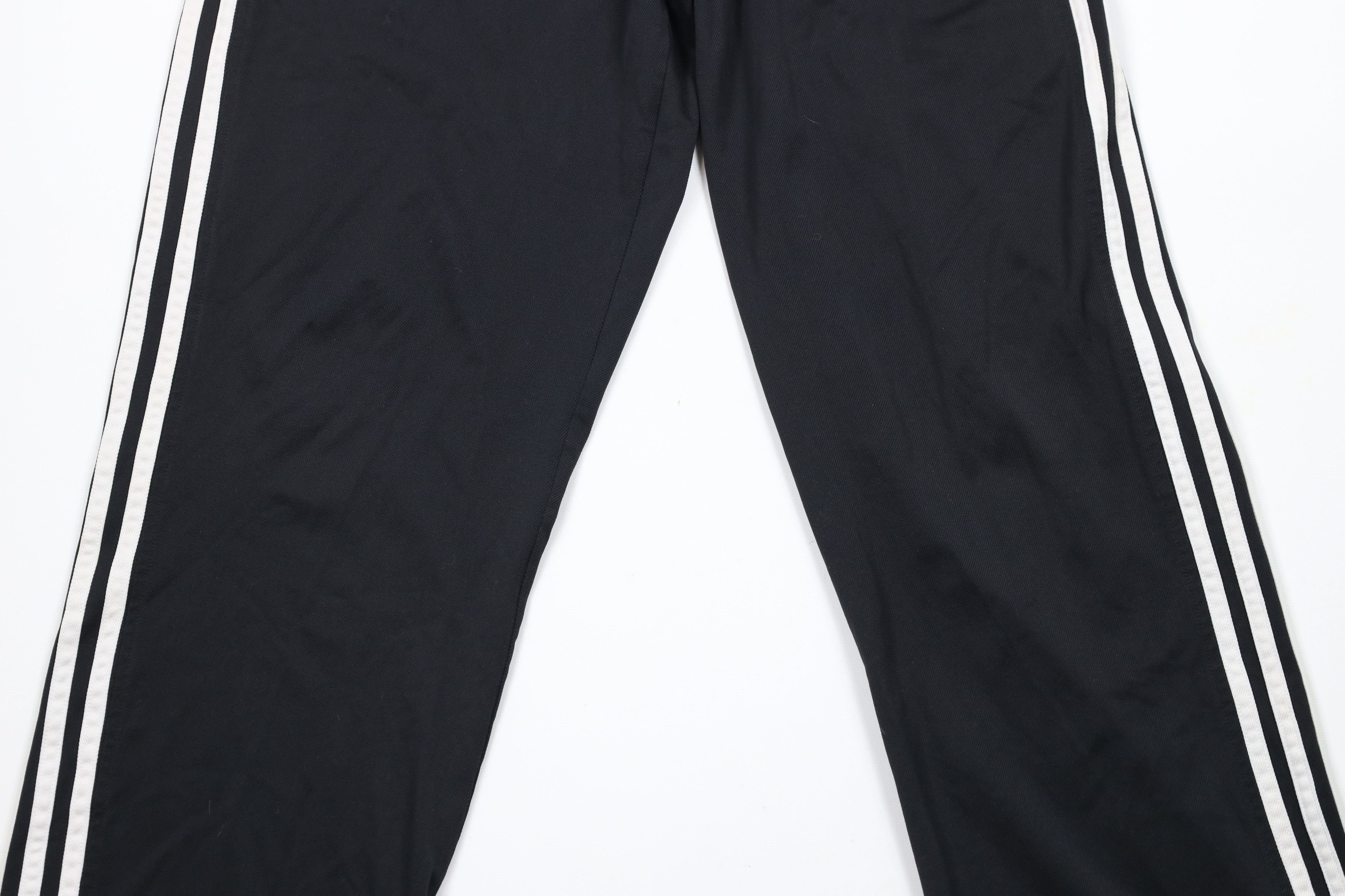 Adidas × Vintage Vintage Y2K Adidas Striped Wide Leg Sweatpants Pants Black Size US 34 / EU 50 - 3 Thumbnail