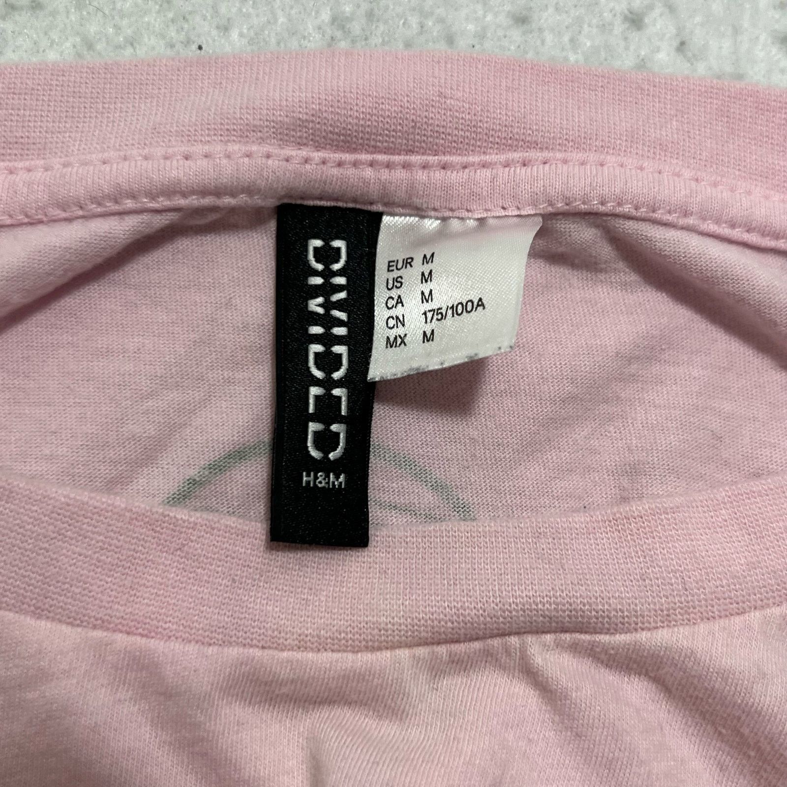 H&M H & M Divided 7 Up Crop Top Graphic T Shirt Soda Pop Pink Size M / US 6-8 / IT 42-44 - 3 Thumbnail