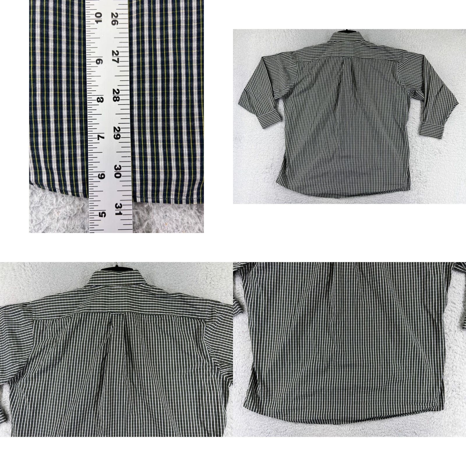 Tommy Hilfiger VINTAGE Tommy Hilfiger Shirt Men XL Blue Yellow Stripe Button Up Cotton Size US XL / EU 56 / 4 - 9 Thumbnail