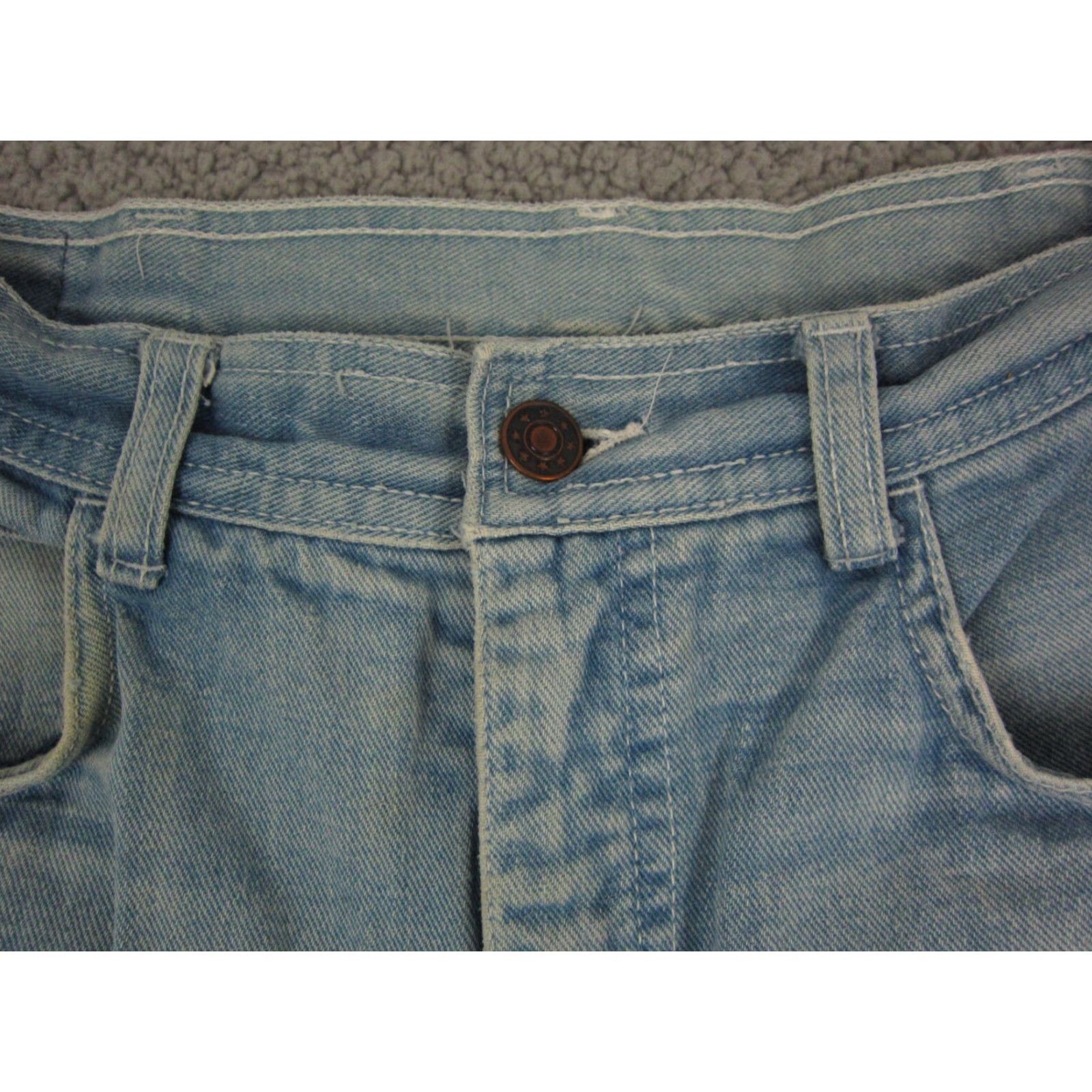 Denime VINTAGE Remington Jeans Mens 32 x 28 Denim Bootcut 80s 90s Zip Blue Regular Mens Size US 32 / EU 48 - 4 Thumbnail