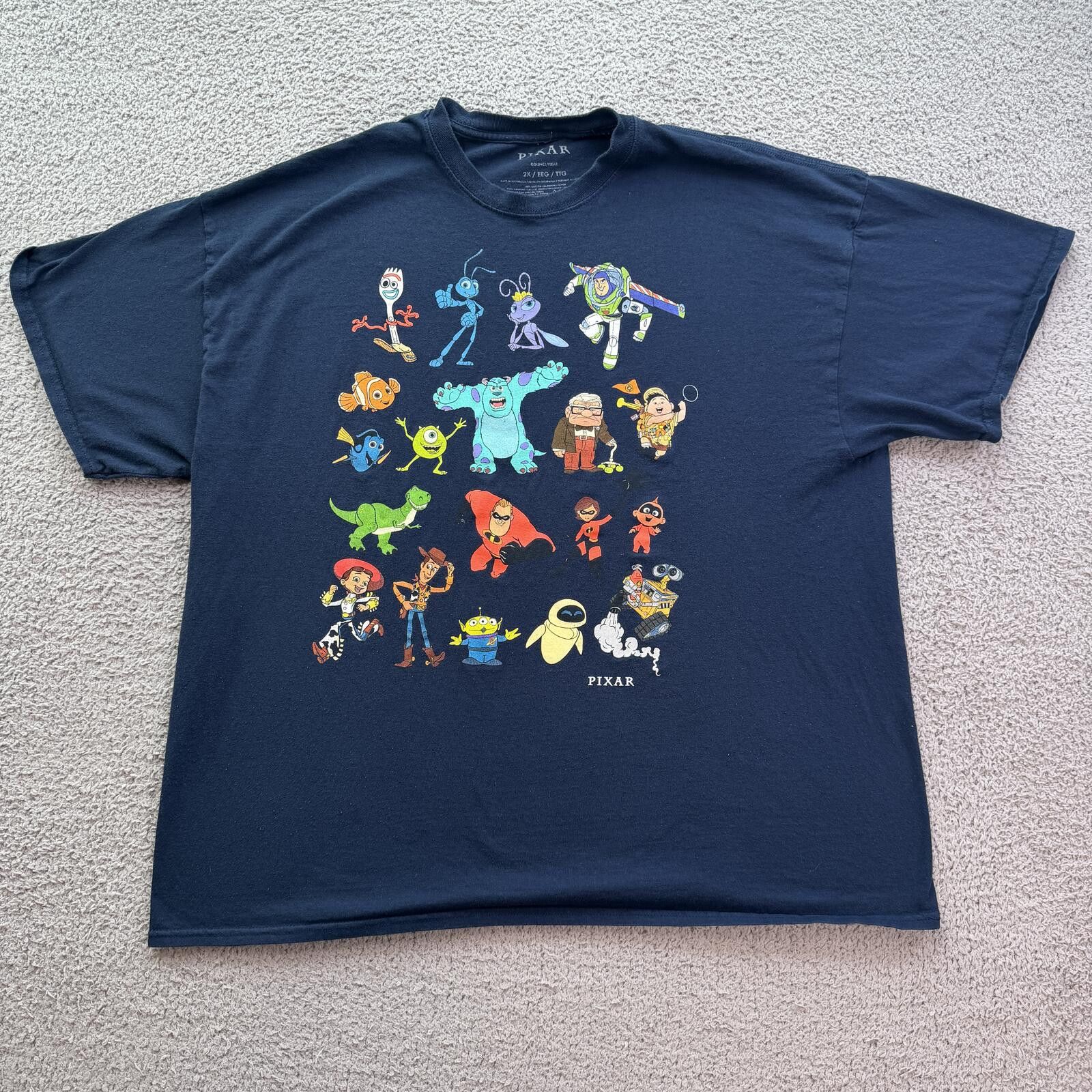 PICARD Disney Pixar Characters T Shirt 2XL Toy Story Monsters Nemo Size US XXL / EU 58 / 5 - 1 Thumbnail