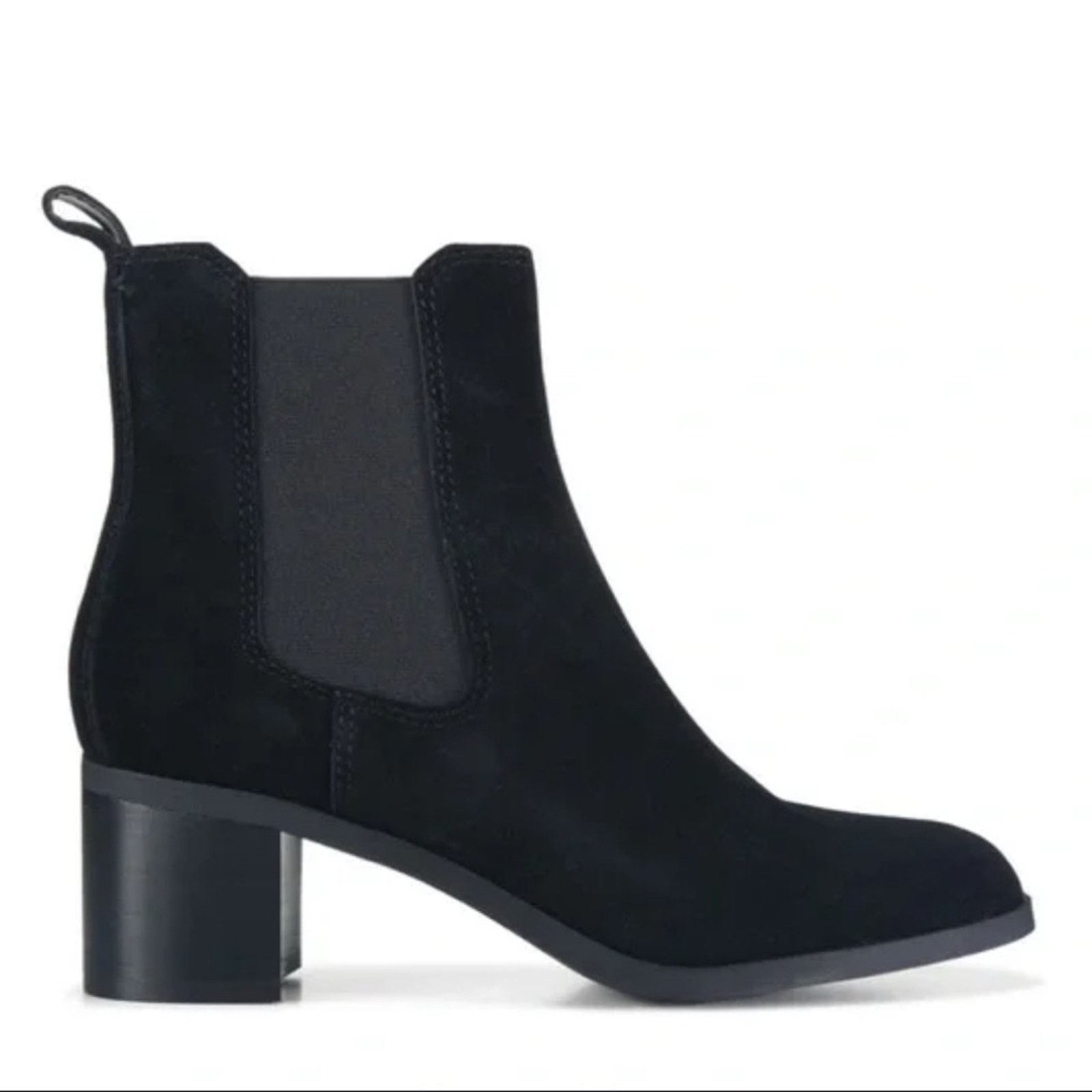Steve Madden Steven Madden Black Leather Stacked Heel Ankle Boots 6B Size US 6 / IT 36 - 6 Thumbnail