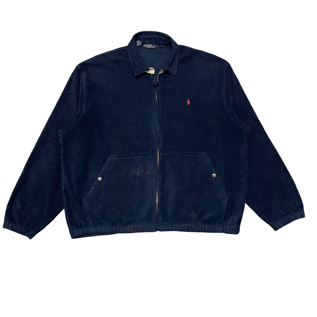 Polo Ralph Lauren Vintage Polo Ralph Lauren Fleece Zipper Jacket Size US L / EU 52-54 / 3 - 1 Thumbnail