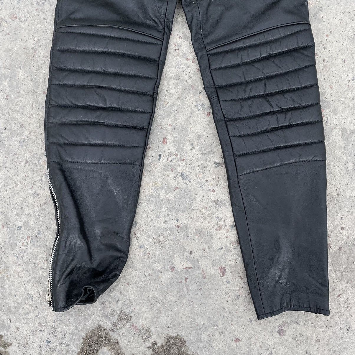 Vintage Vintage Moto Leather Pants 46 Size Y2K 90s USA Japan Size 32" / US 10 / IT 46 - 3 Thumbnail