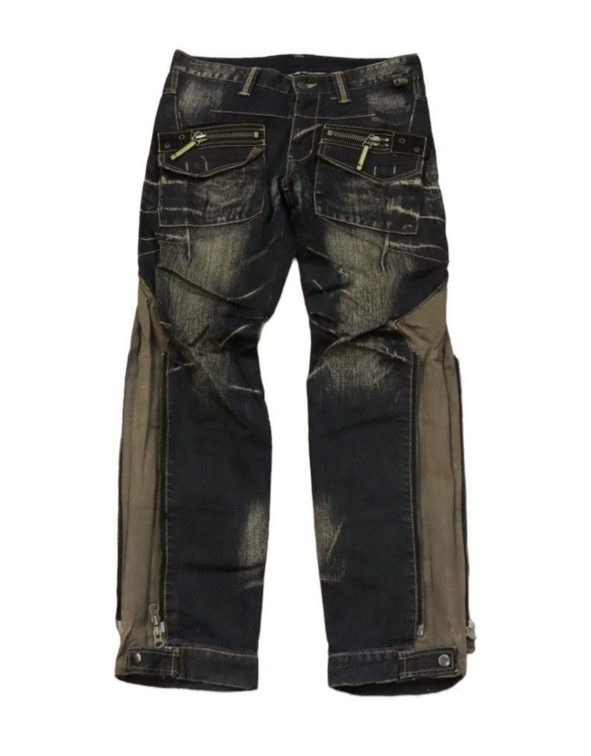 PPFM 💥Avant-Garde Parachute Ppfm punk Zipper Pant Size US 31 - 1 Thumbnail