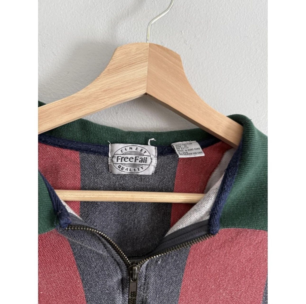 Vintage Vintage Free Fall Quarter Zip Size US M / EU 48-50 / 2 - 2 Thumbnail
