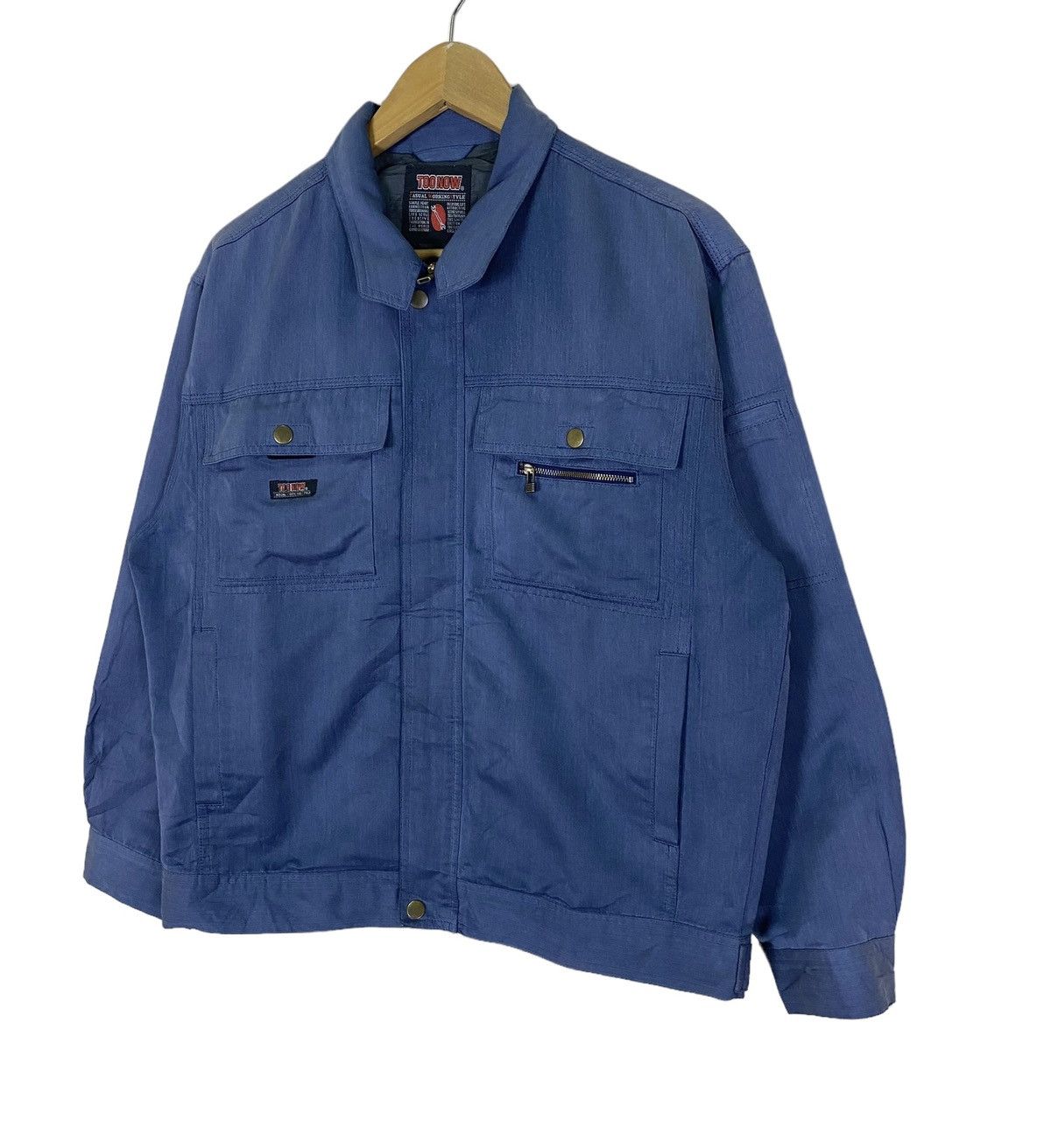 Japanese Brand Japanese Brand Too Now Zip Up Workwear Jacket Size US L / EU 52-54 / 3 - 3 Thumbnail