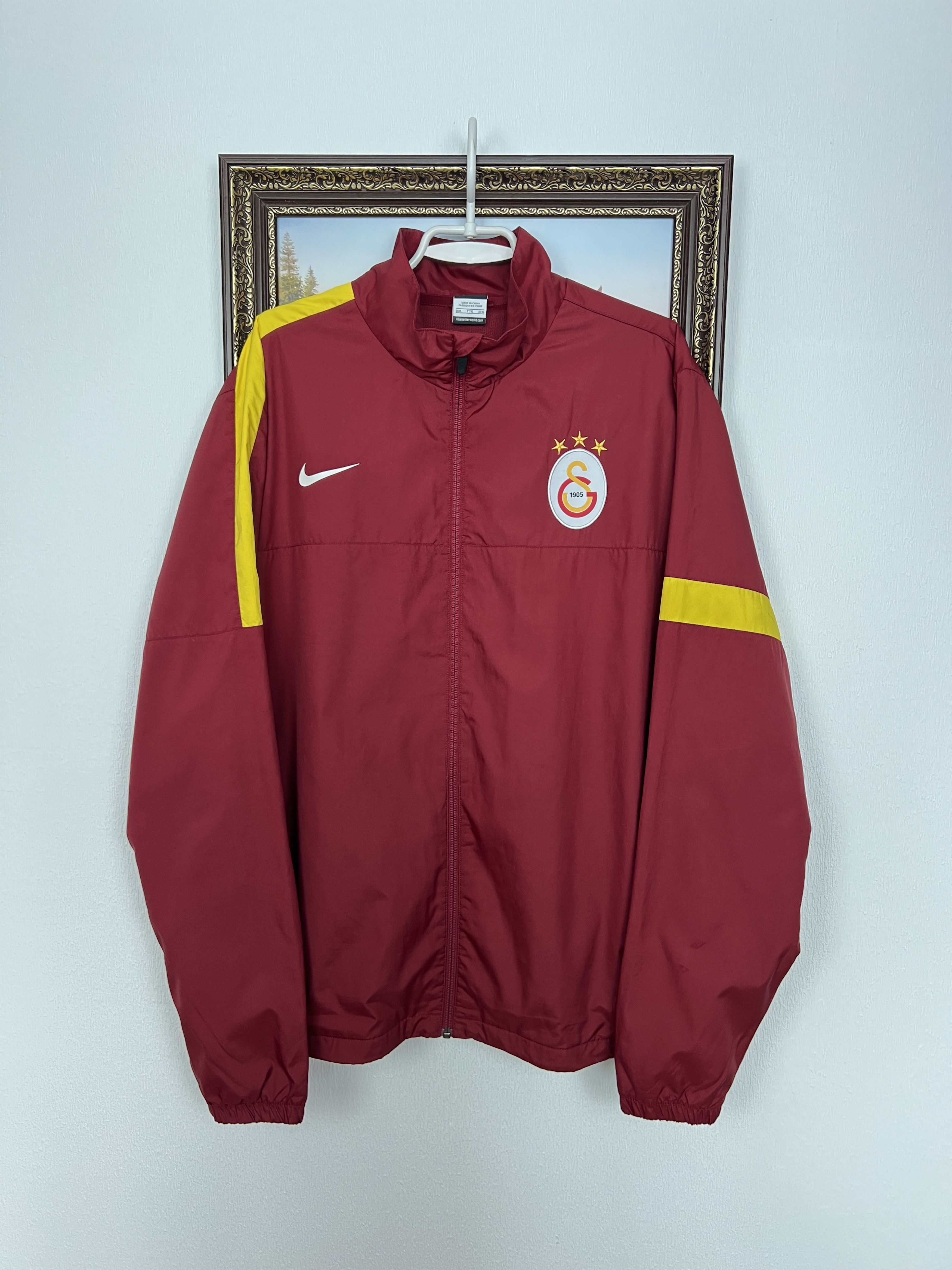 Nike Galatasaray Football Jacket Soccer Red Mens