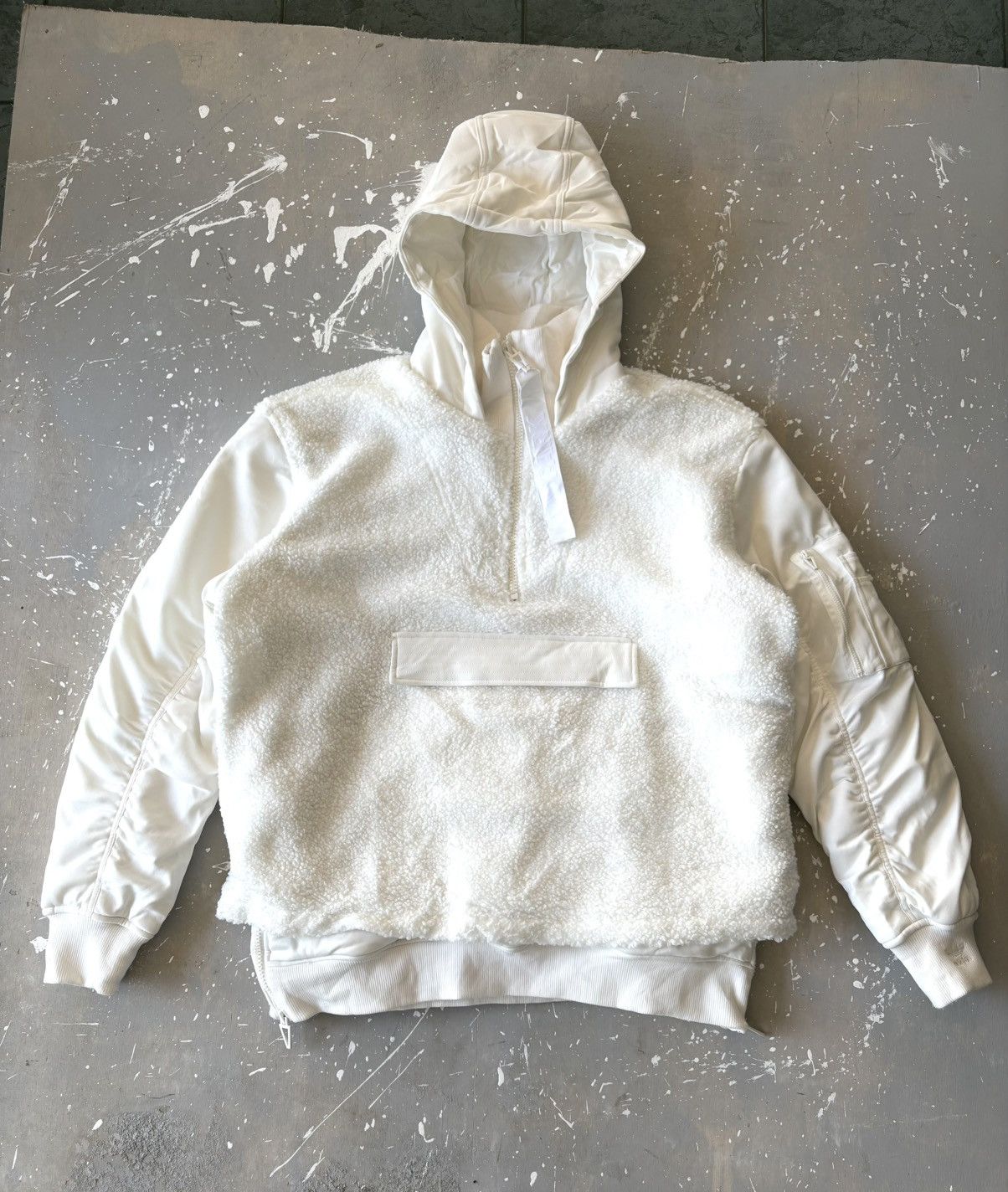 Adidas x Ivy Park 1/2 Zip Sherpa Layered Jacket