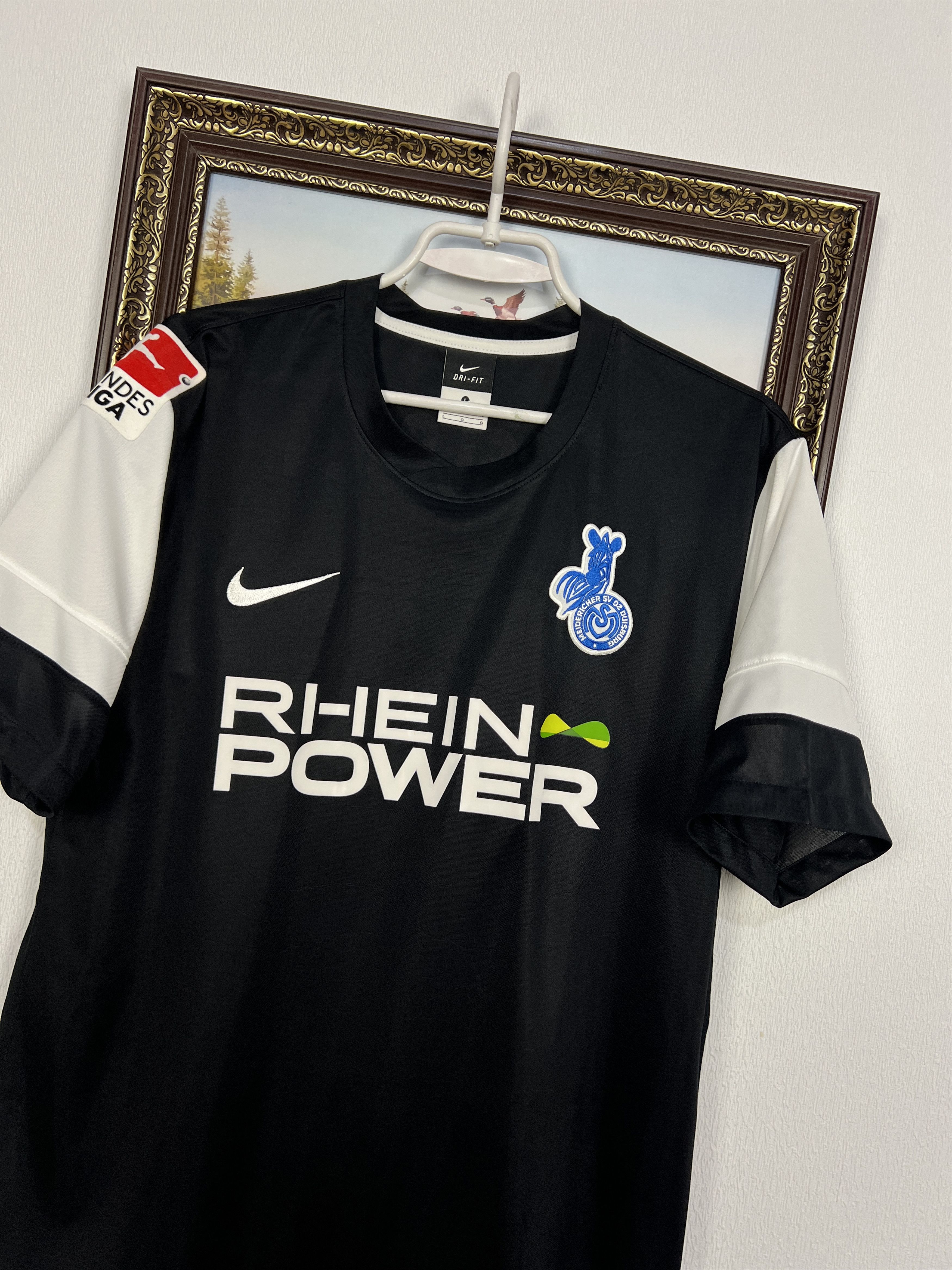 Nike MSV Duisburg Away football shirt 2011 Soccer #8 Exslager Size US L / EU 52-54 / 3 - 6 Thumbnail