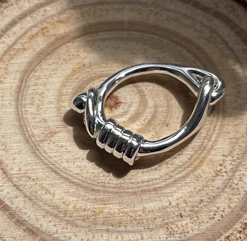Japanese Brand × Jewelry Retro punk vintage tied rope knot ring Size ONE SIZE - 1 Thumbnail