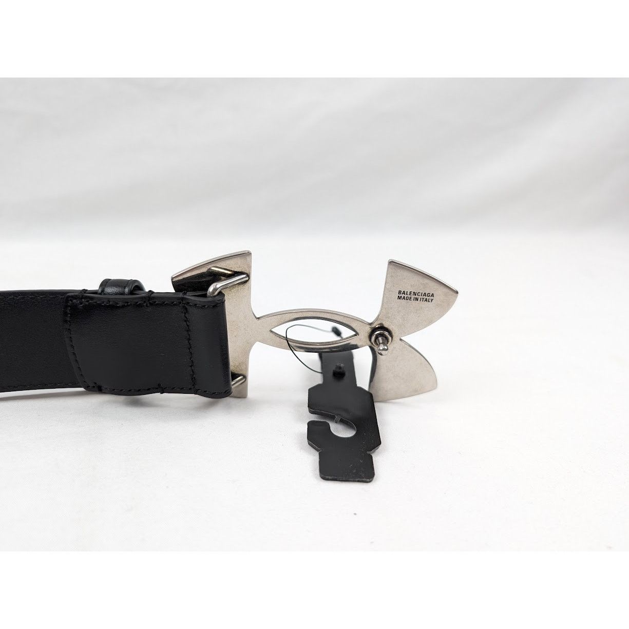 Balenciaga × Under Armour o1rshd1 Q:3 / Size: 85 CM / Calf Plutone Belt in Black Size 34 - 5 Thumbnail