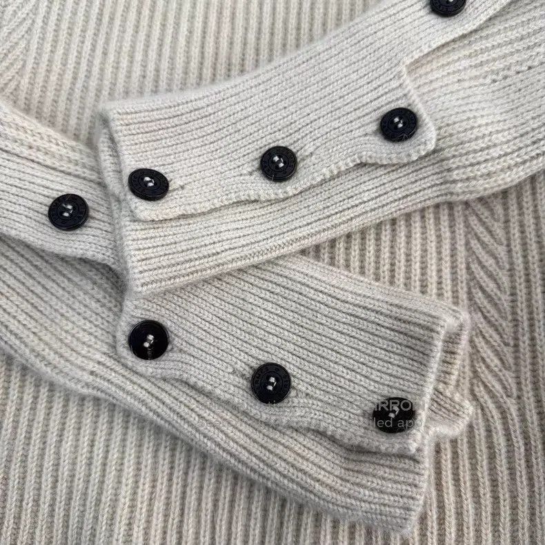 Hermes Hermes Camel Vertical Stripe Cashmere Sweater Size XS / US 0-2 / IT 36-38 - 7 Thumbnail