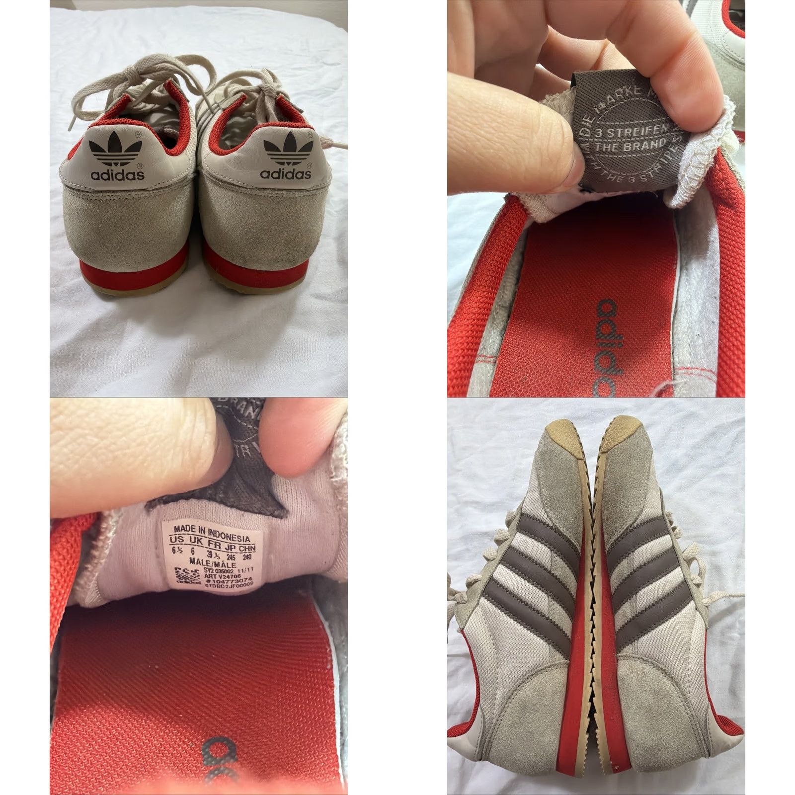 Adidas Adidas Dragon Sneaker Men’s Size 6.5 Low Top Beige Brown Red 2011 Swoosh Shoe Nike-style? Size US M / EU 48-50 / 2 - 9 Thumbnail